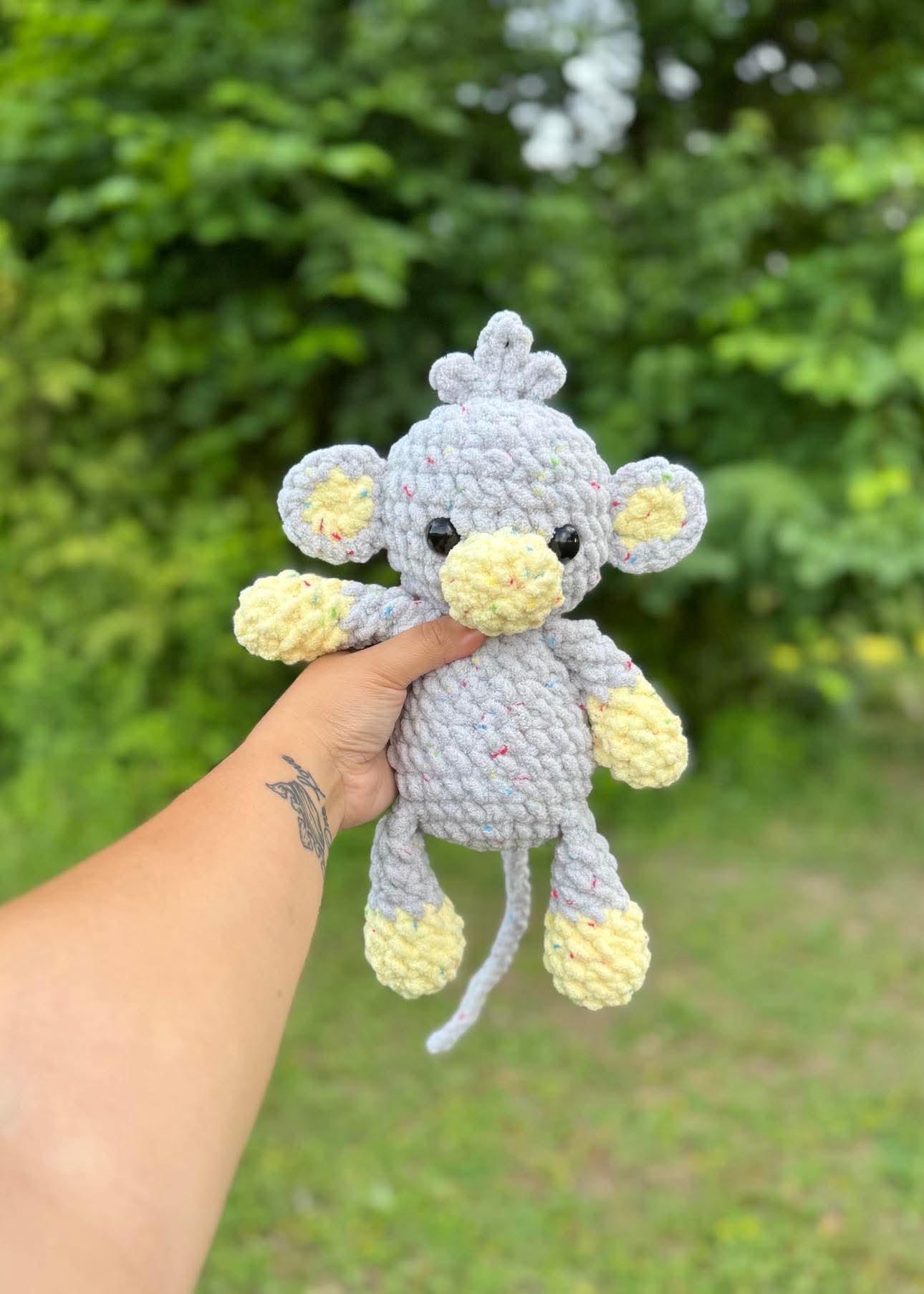 pogo the monkey | amigurumi monkey pattern, low sew, crochet pattern, crochet monkey, safari, crochet safari pattern, pattern, pdf thumbnail 2