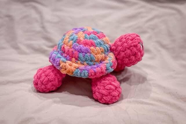 sprout the turtle- crochet pattern, tortoise crochet pattern, turtle amigurumi pattern, no sew, land turtle crochet pattern, amigurumi thumbnail 6