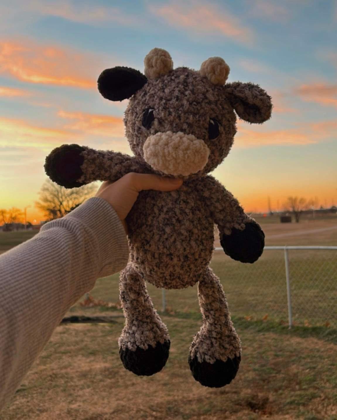 Cashew the Cow Pattern- Amigurumi cow, crochet cow, cow pattern thumbnail 8