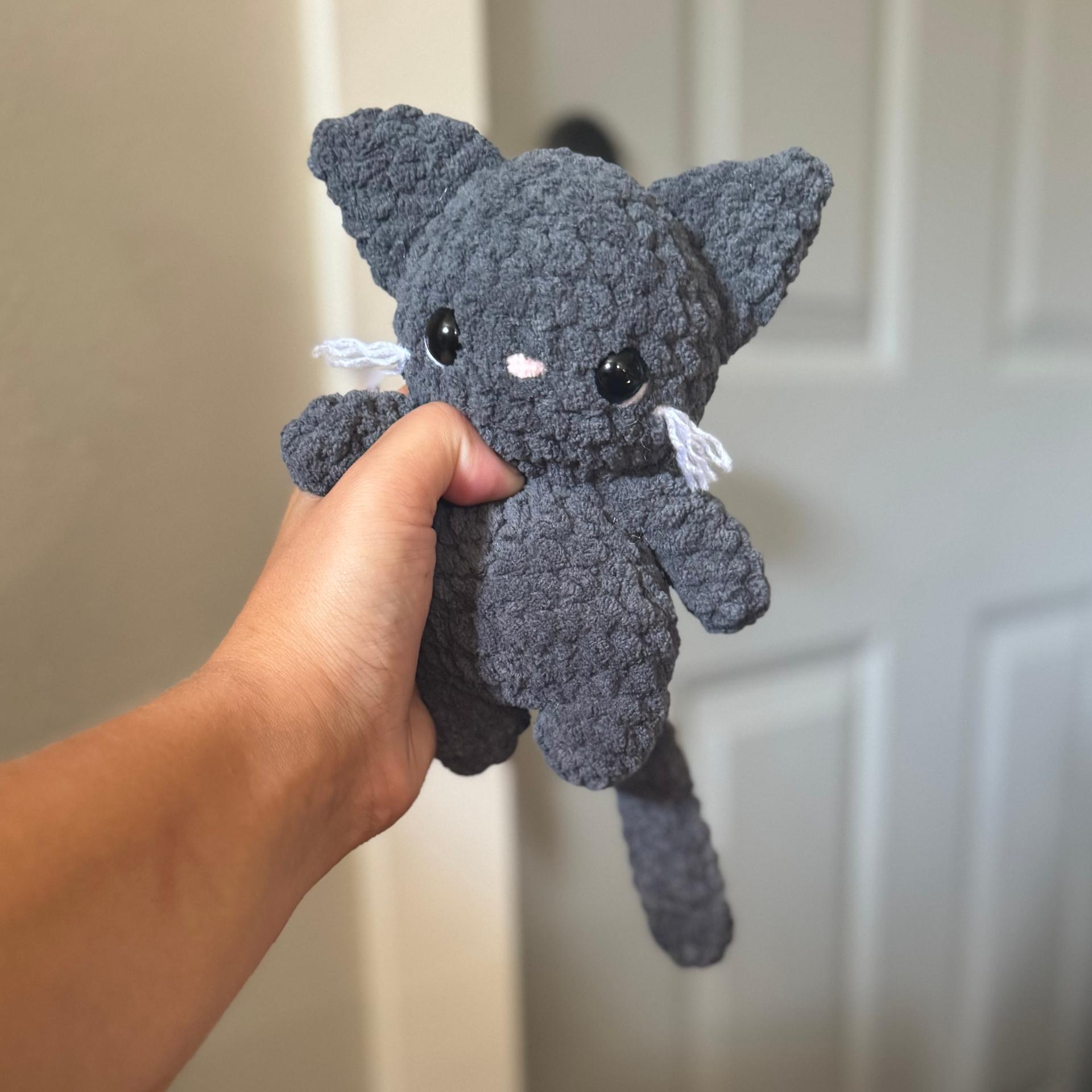 itty belly boo kitty- crochet cat pattern, Halloween amigurumi, low sew, black cat, crochet pattern thumbnail 4