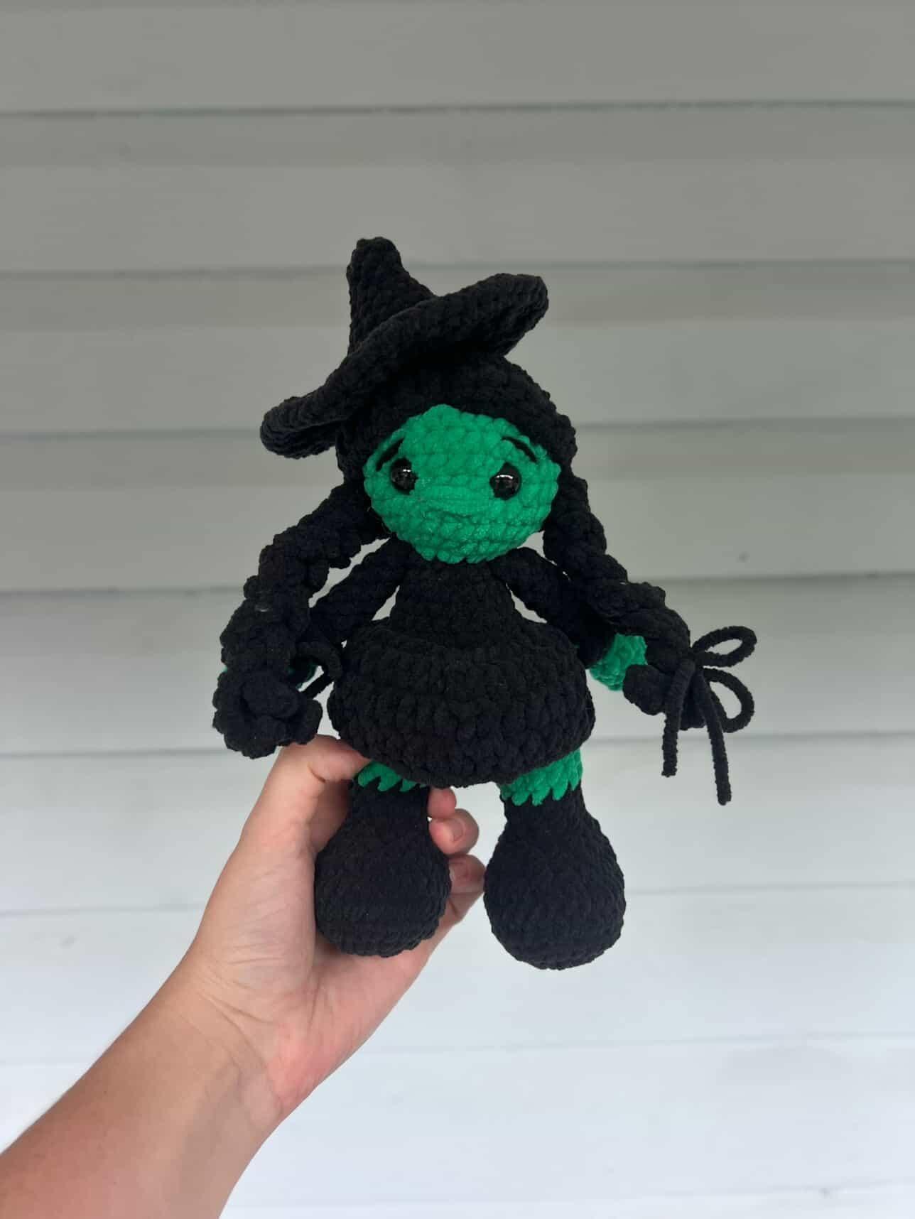 alice the witch | crochet witch pattern, amigurumi witch pattern, Halloween crochet pattern , crochet pattern, amigurumi pattern, low sew thumbnail 7