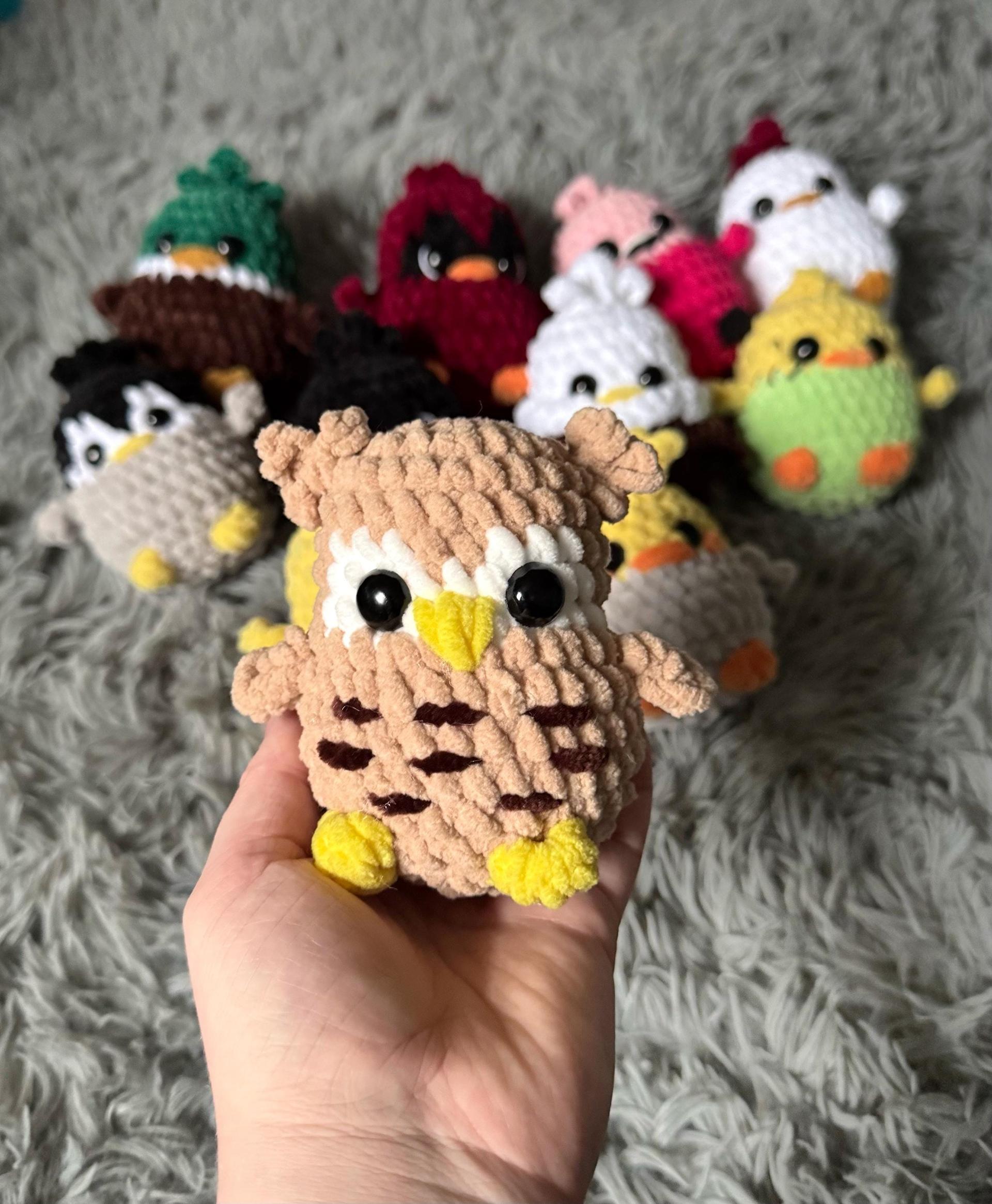 PDF Pattern- Crochet birds, crochet pattern, amigurumi, bird, amigurumi pattern, no sew, 11 in 1 thumbnail 4
