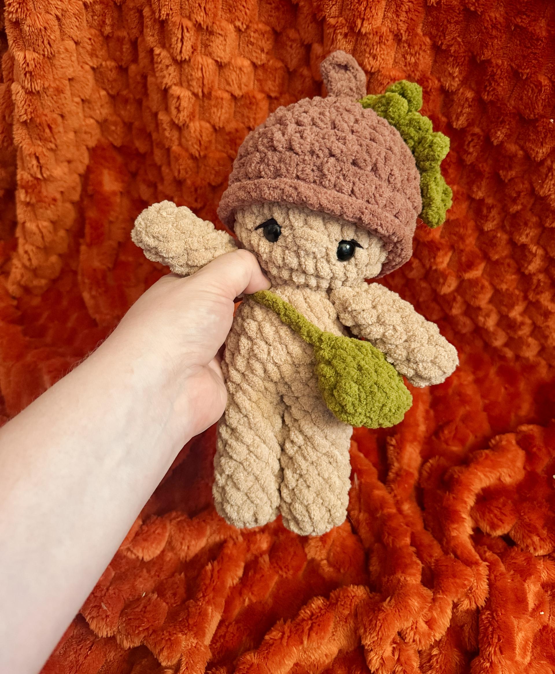 Tumble the acorn crochet pattern