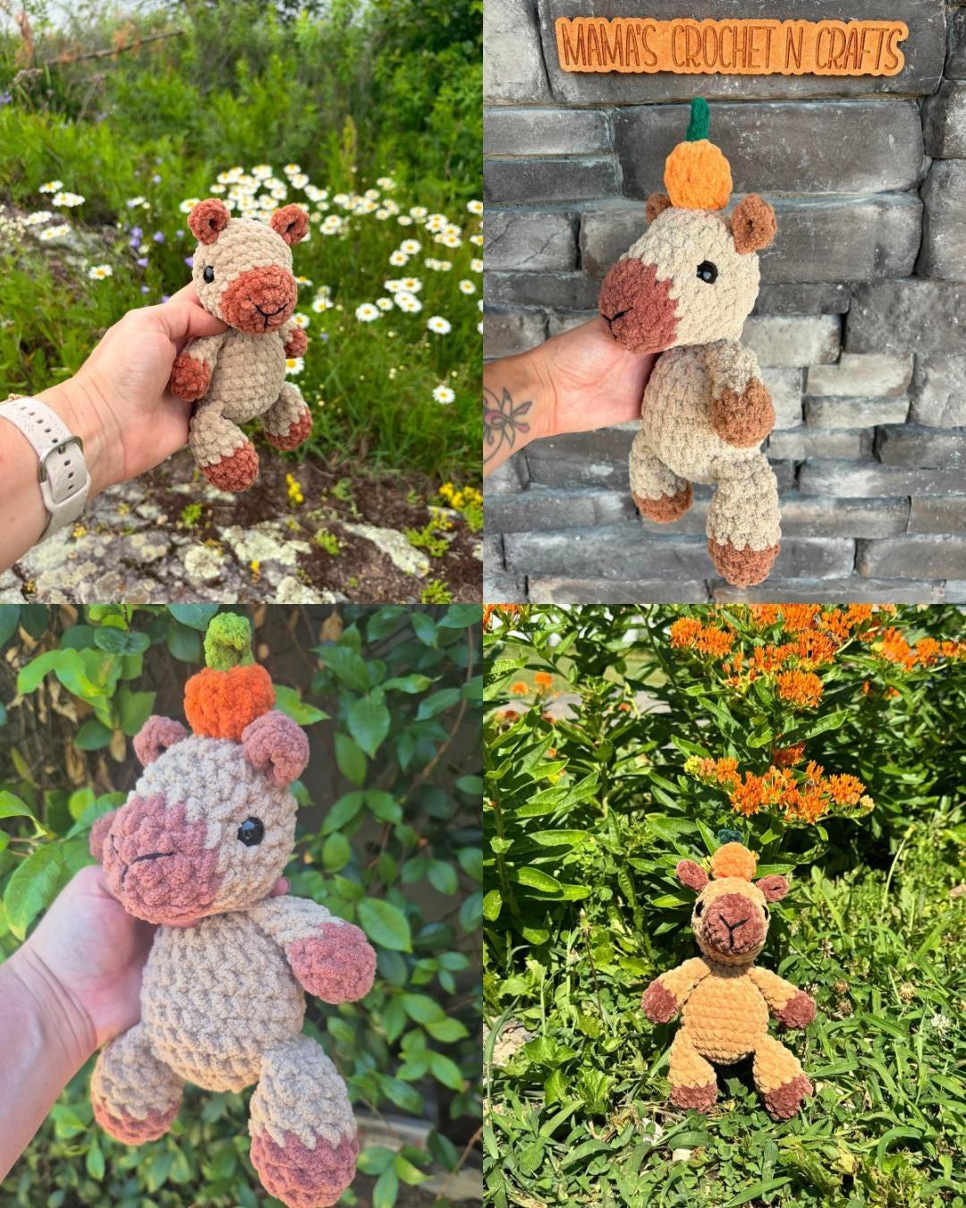 Cara the capybara | amigurumi capybara pattern, no sew, low sew, crochet pattern, crochet, crochet capybara, PDF thumbnail 9