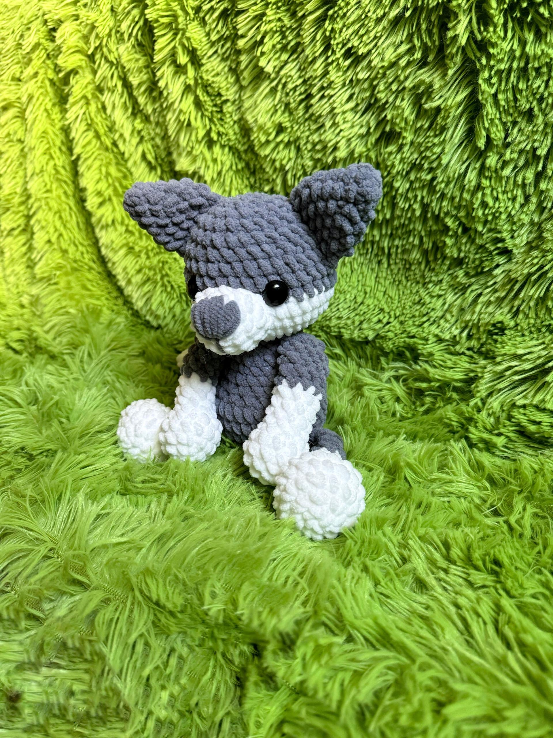 Wynter Wolf crochet pattern, wolf amigurumi pattern, crochet pattern, amigurumi pattern, crochet wolf, crochet dog thumbnail 4