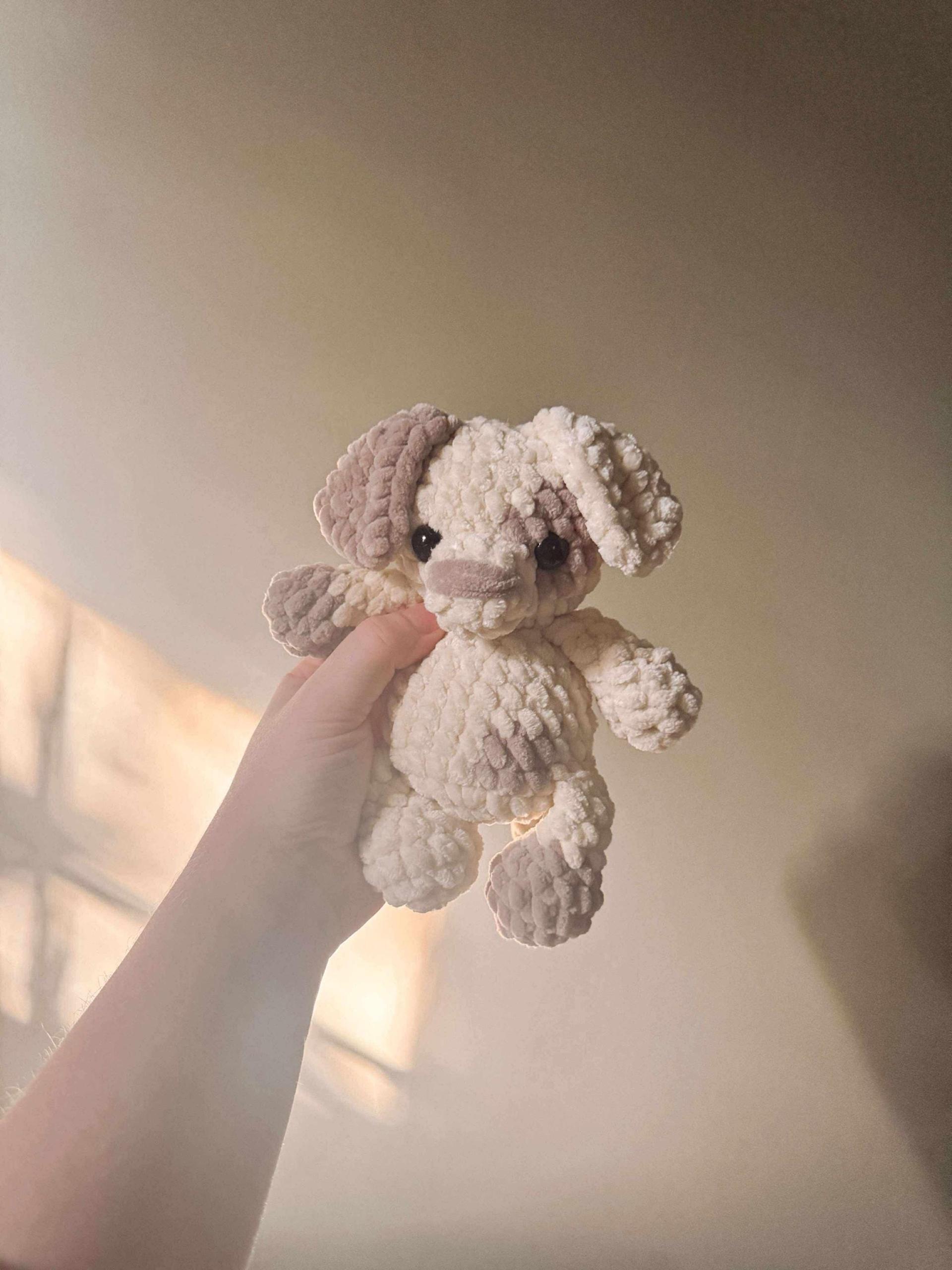 patches the puppy | amigurumi dog pattern, low sew, crochet pattern, crochet dog pattern, crochet pet, crochet puppy pattern, pattern, pdf,