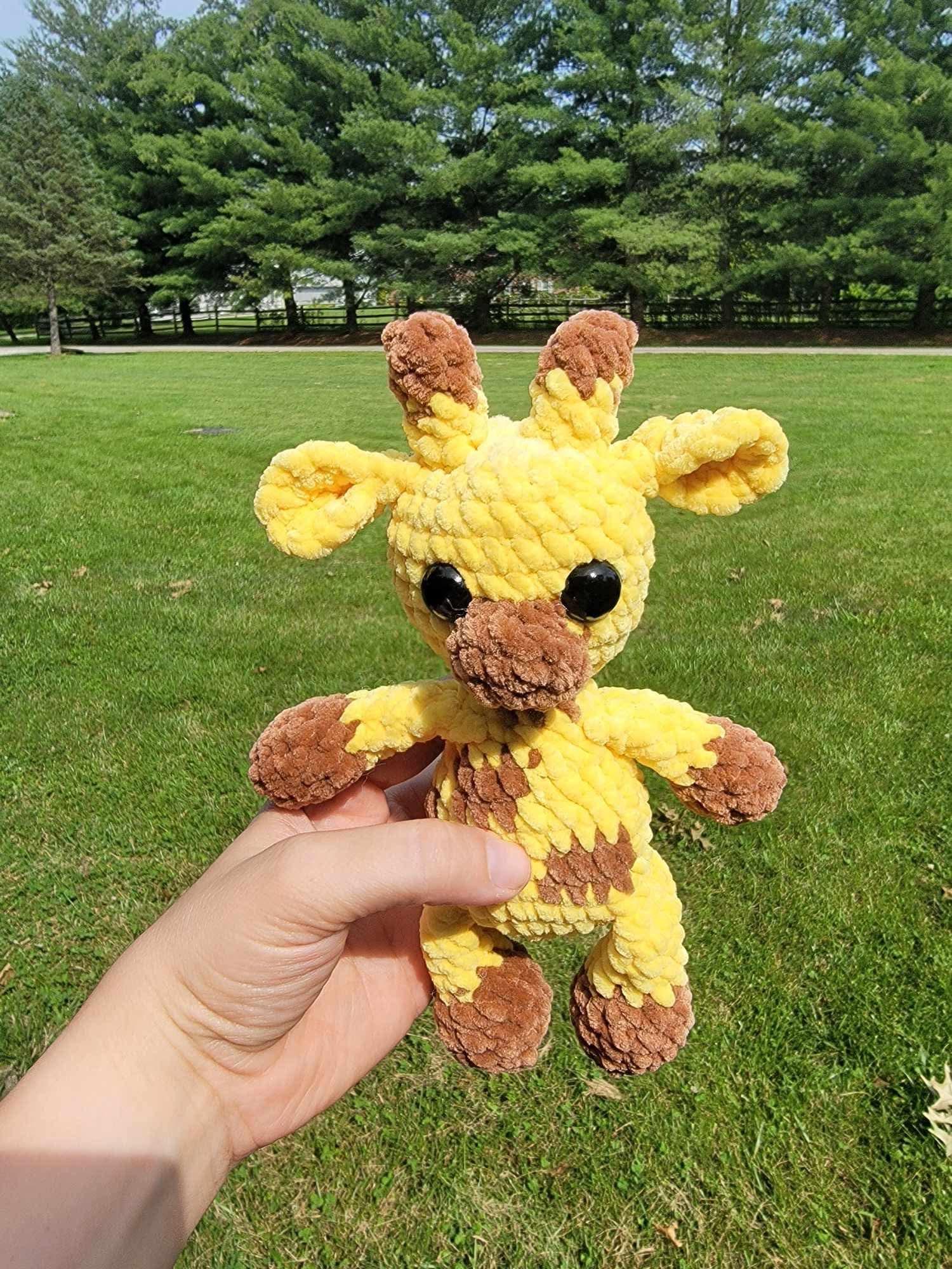 tallie the giraffe | amigurumi giraffe pattern, low sew, crochet pattern,  crochet giraffe, safari, crochet safari patte thumbnail 4