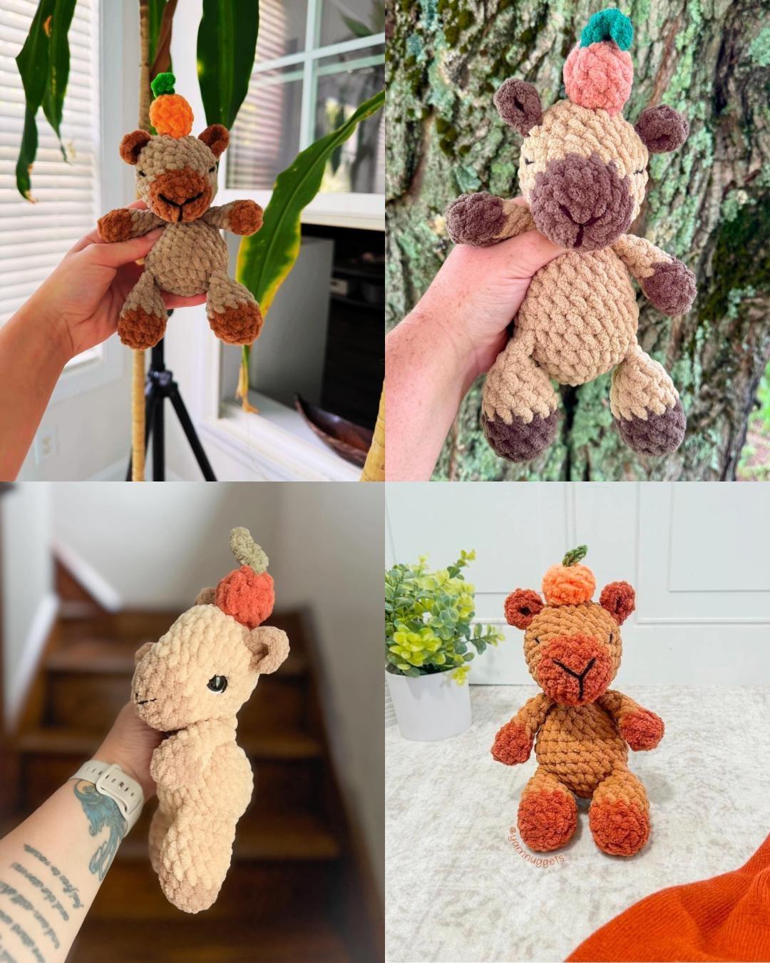 Cara the capybara | amigurumi capybara pattern, no sew, low sew, crochet pattern, crochet, crochet capybara, PDF thumbnail 5