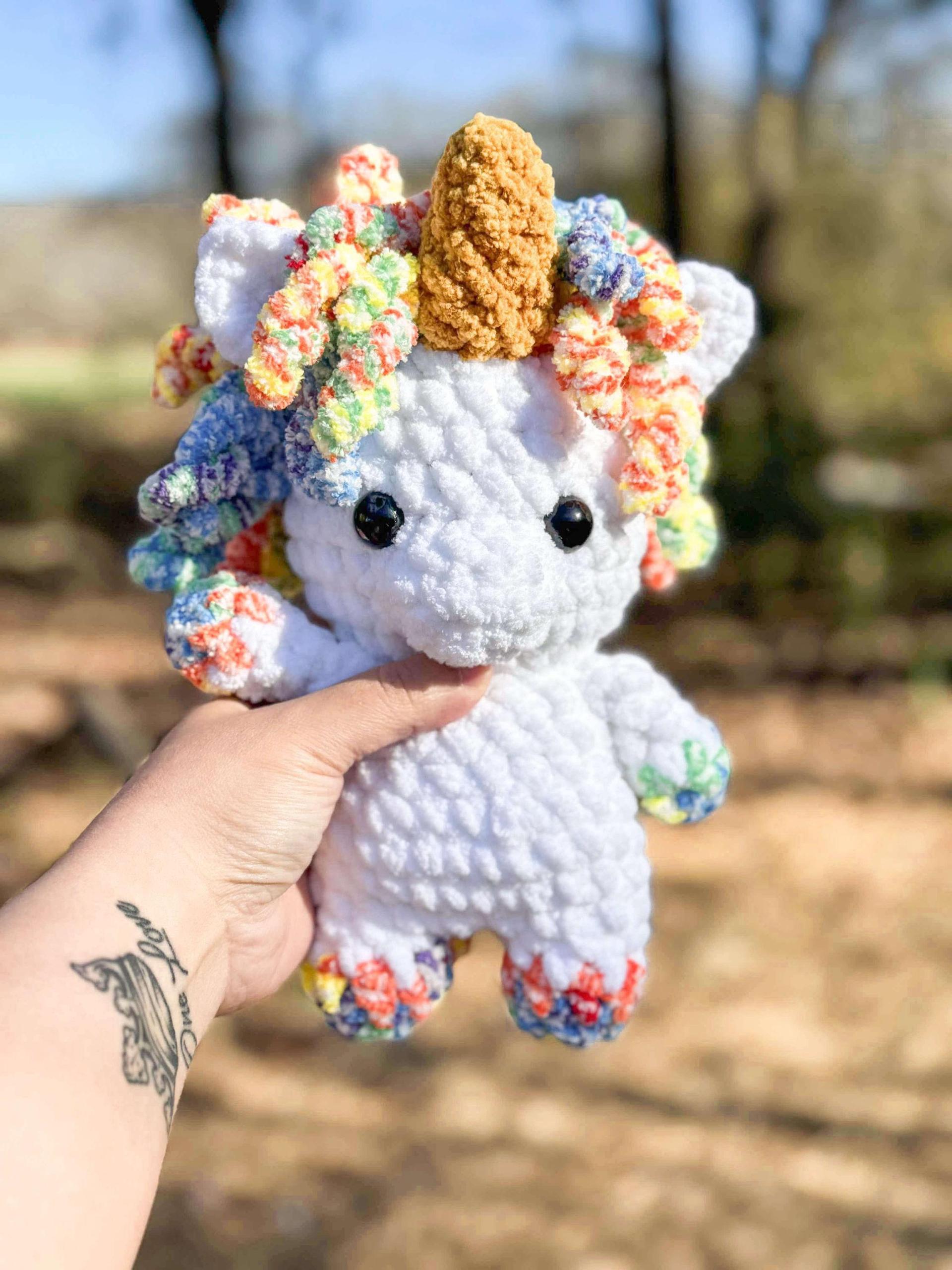 Itty belly unicorn & horse- horse crochet pattern, unicorn crochet pattern, unicorn amigurumi, horse amigurumi, crochet thumbnail 6