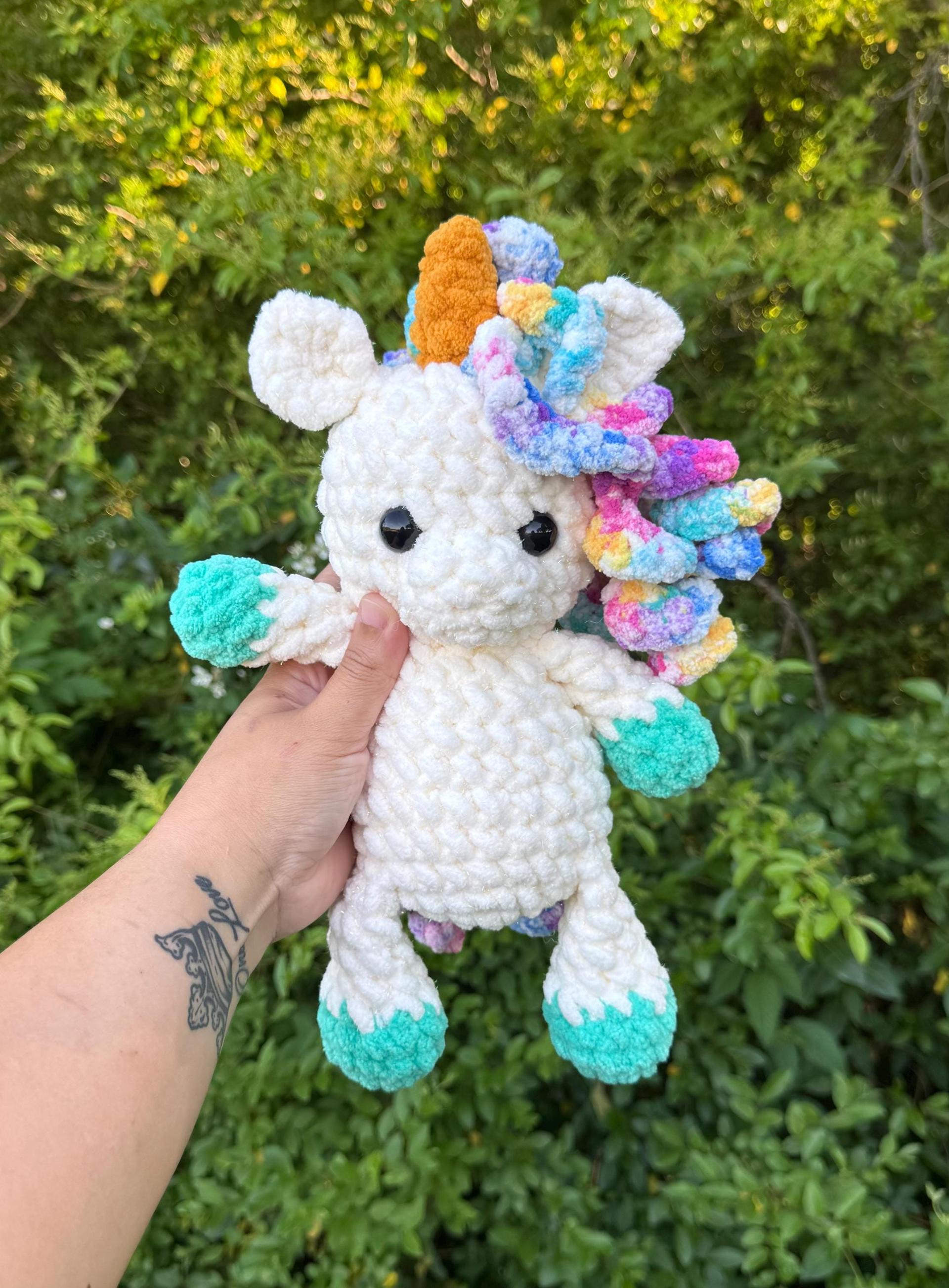 lula the unicorn | crochet pattern, amigurumi, low sew, mythical, PDF download thumbnail 2