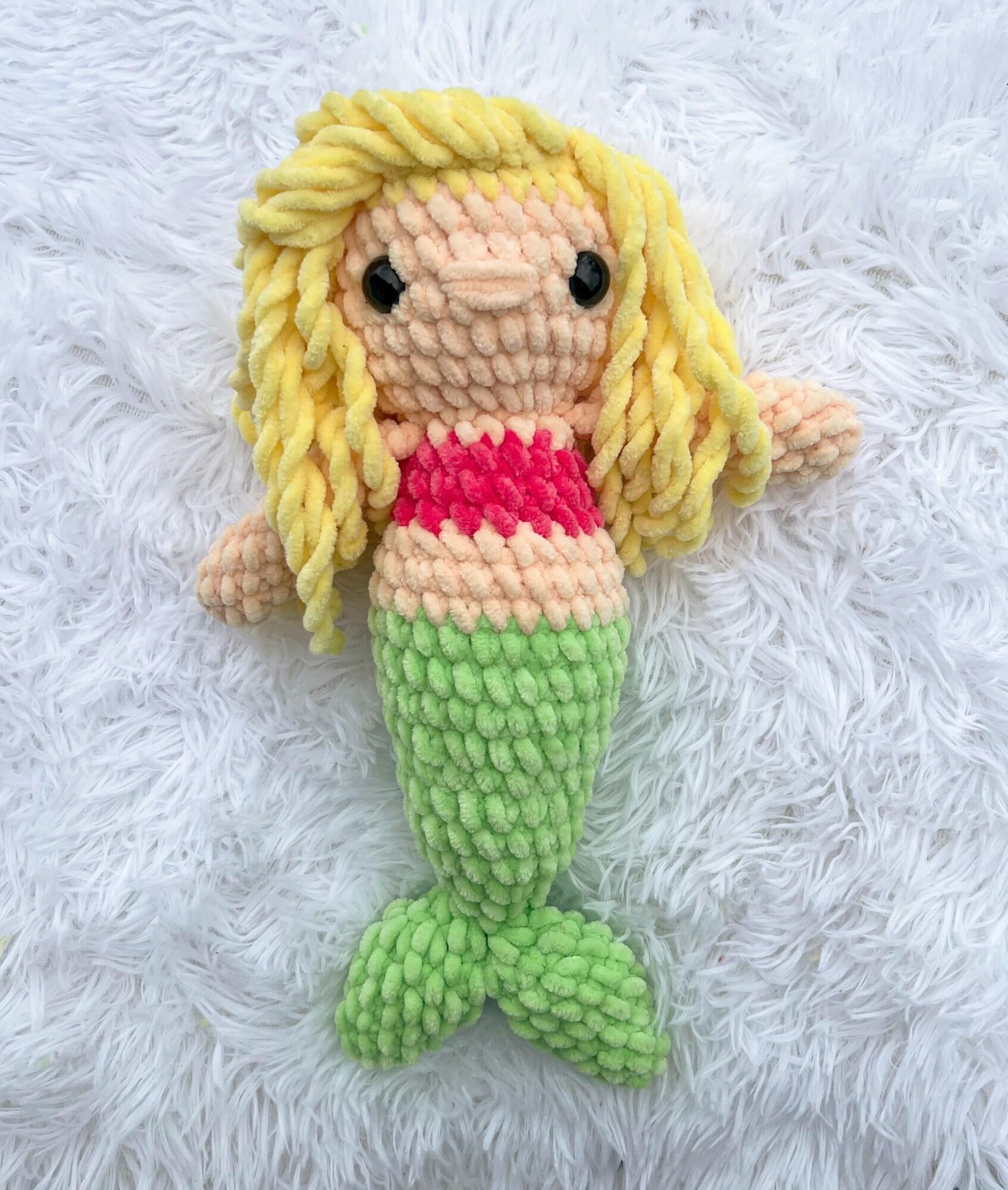 Crochet Mermaid Pattern, amigurumi mermaid, ocean crochet pattern, crochet pattern, amigurumi, no sew crochet, the little mermaid thumbnail 3