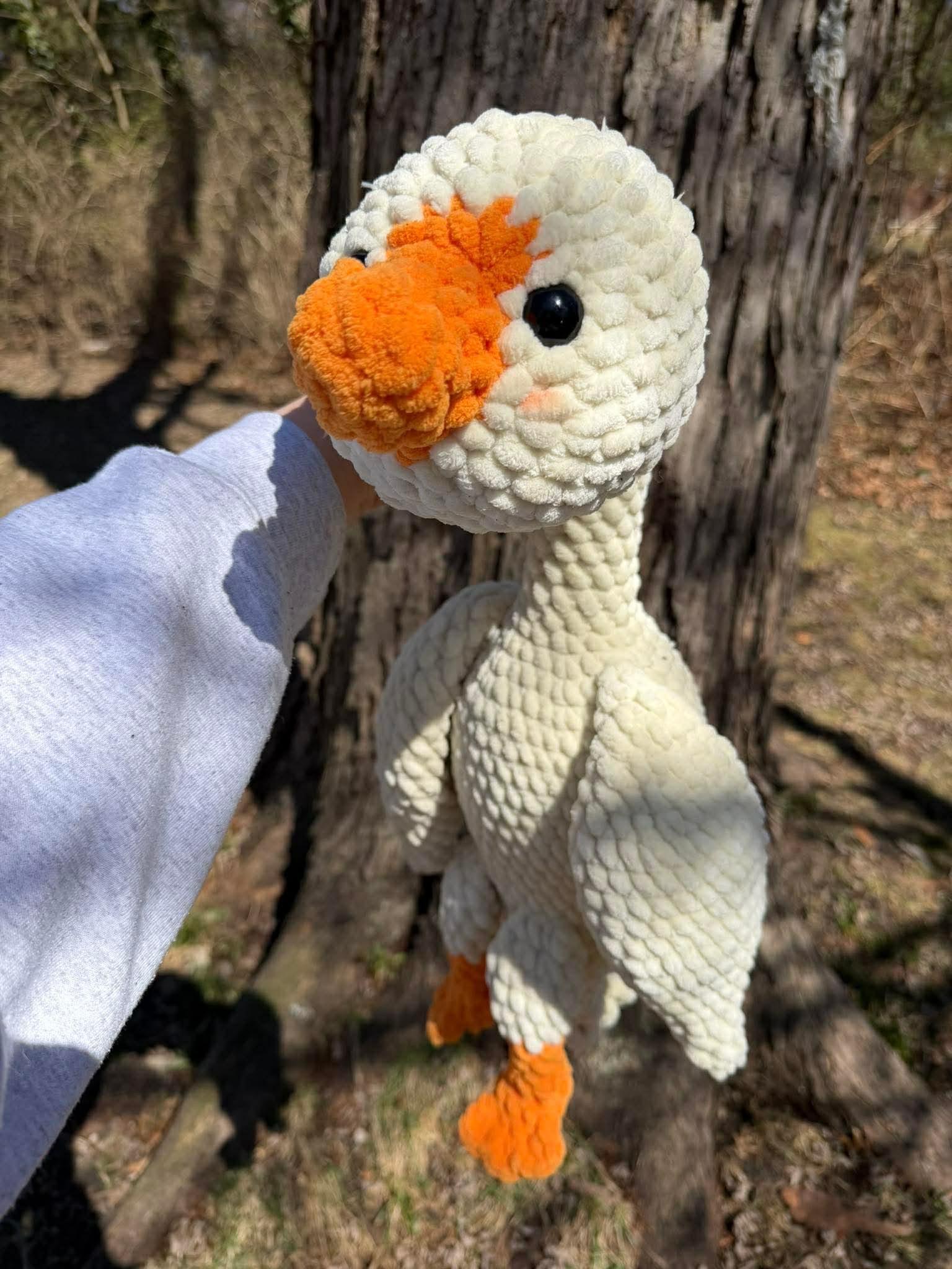 lucy the goose- NO sew crochet pattern, amigurumi goose crochet pattern, goose pattern, crochet, amigurumi, spring crochet thumbnail 9