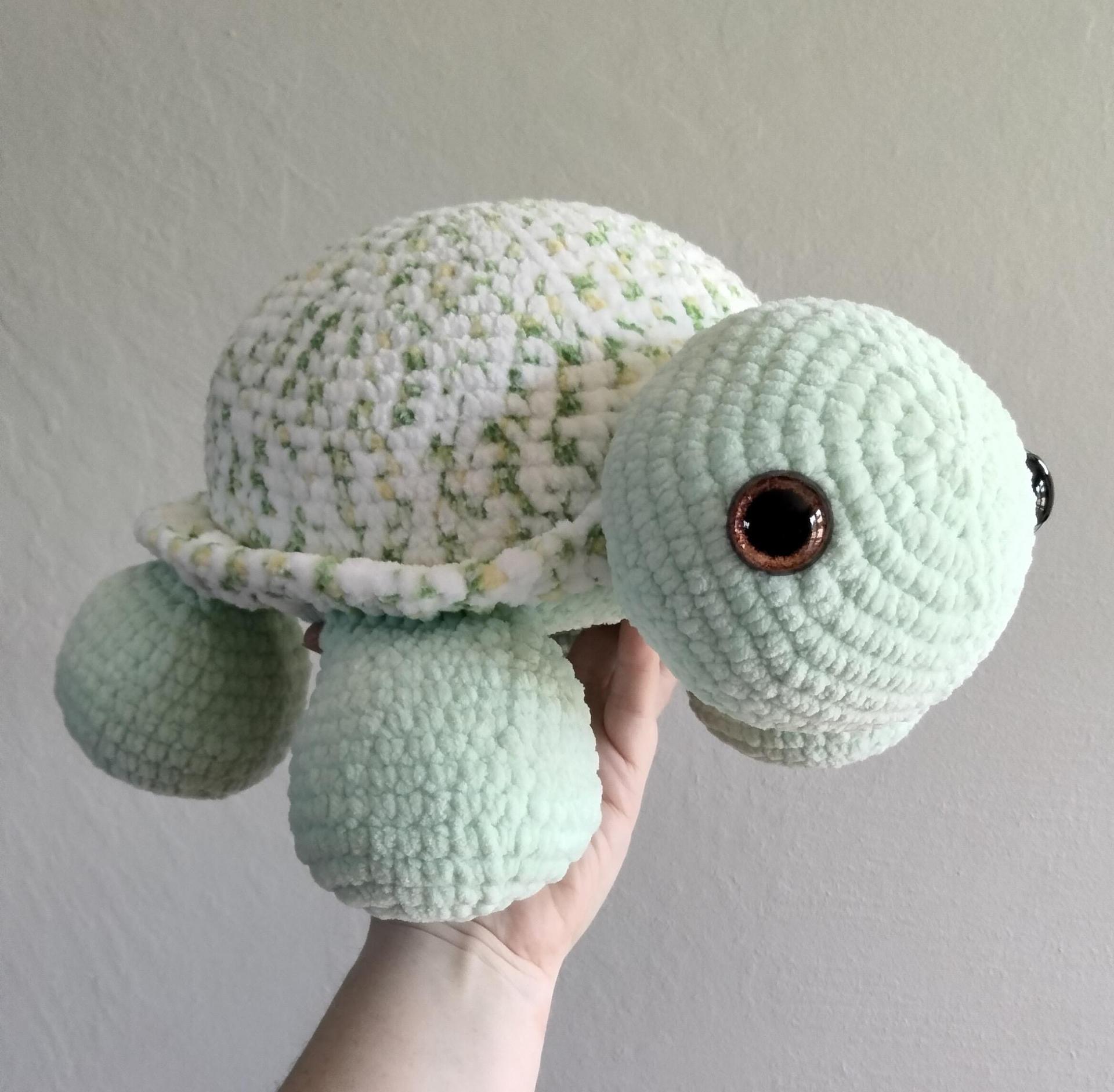 sequoia the turtle- jumbo turtle crochet pattern, turtle crochet pattern, no sew, tortoise crochet pattern, amigurumi pa thumbnail 2