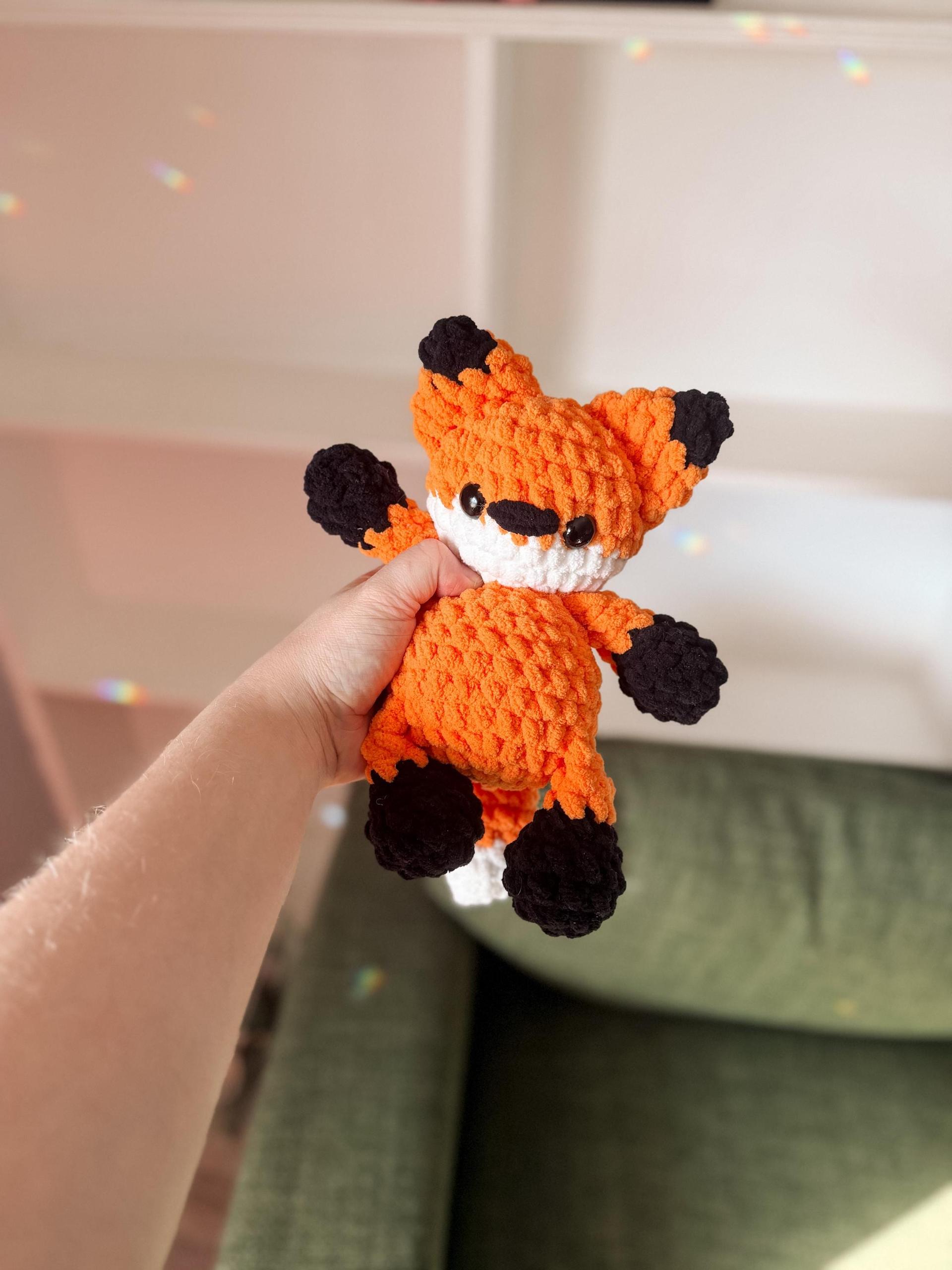 todd the fox | crochet fox pattern, low sew, crochet pattern, woodland, crochet chunky yarn pattern, plush crochet, fox thumbnail 3