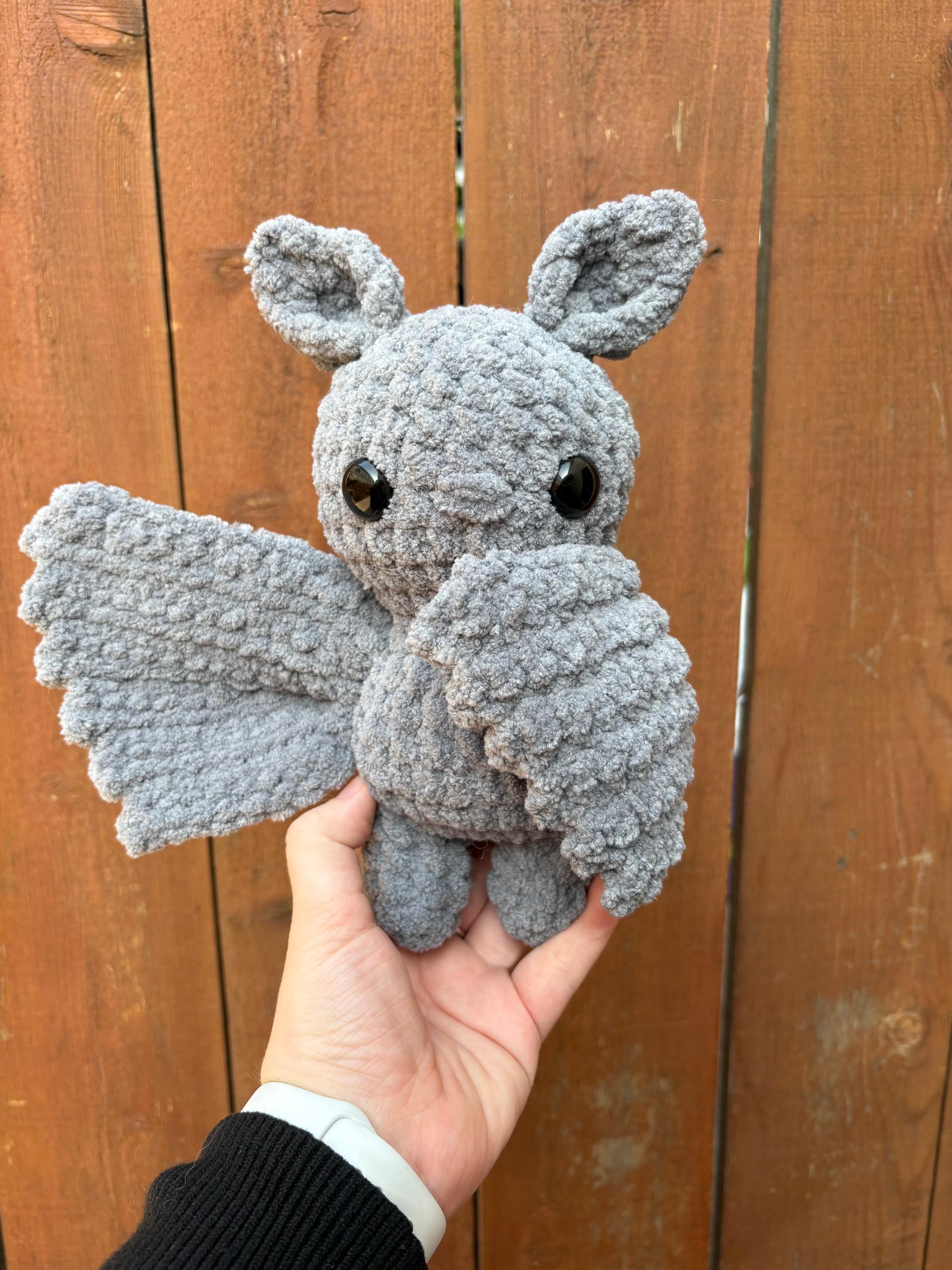 itty belly echo the bat- crochet pattern, Halloween amigurumi, low sew, bat crochet pattern thumbnail 10