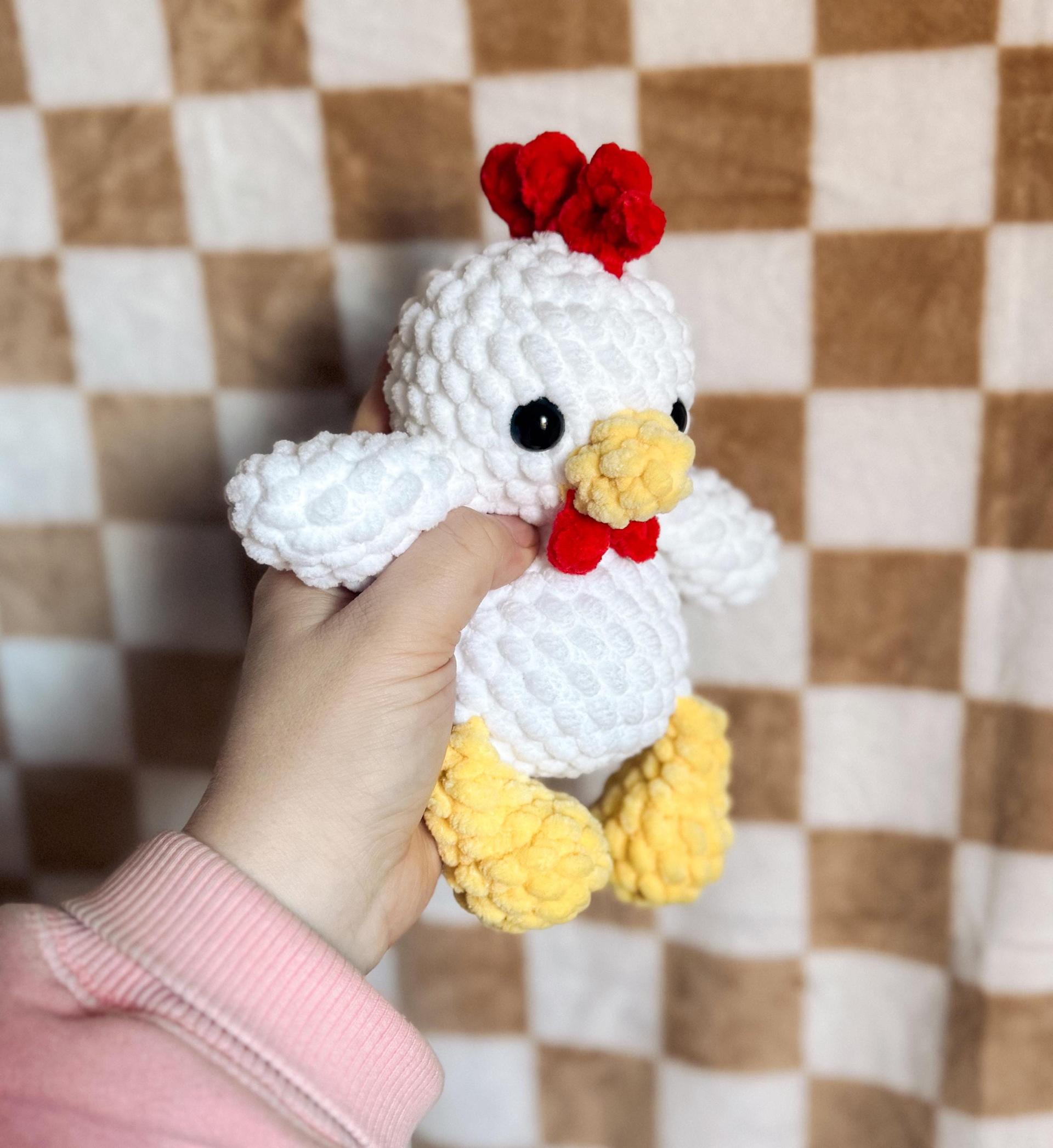 coop the chicken | amigurumi chicken pattern, low sew, crochet pattern, spring crochet, crochet chicken, farm, crochet spring pattern thumbnail 2