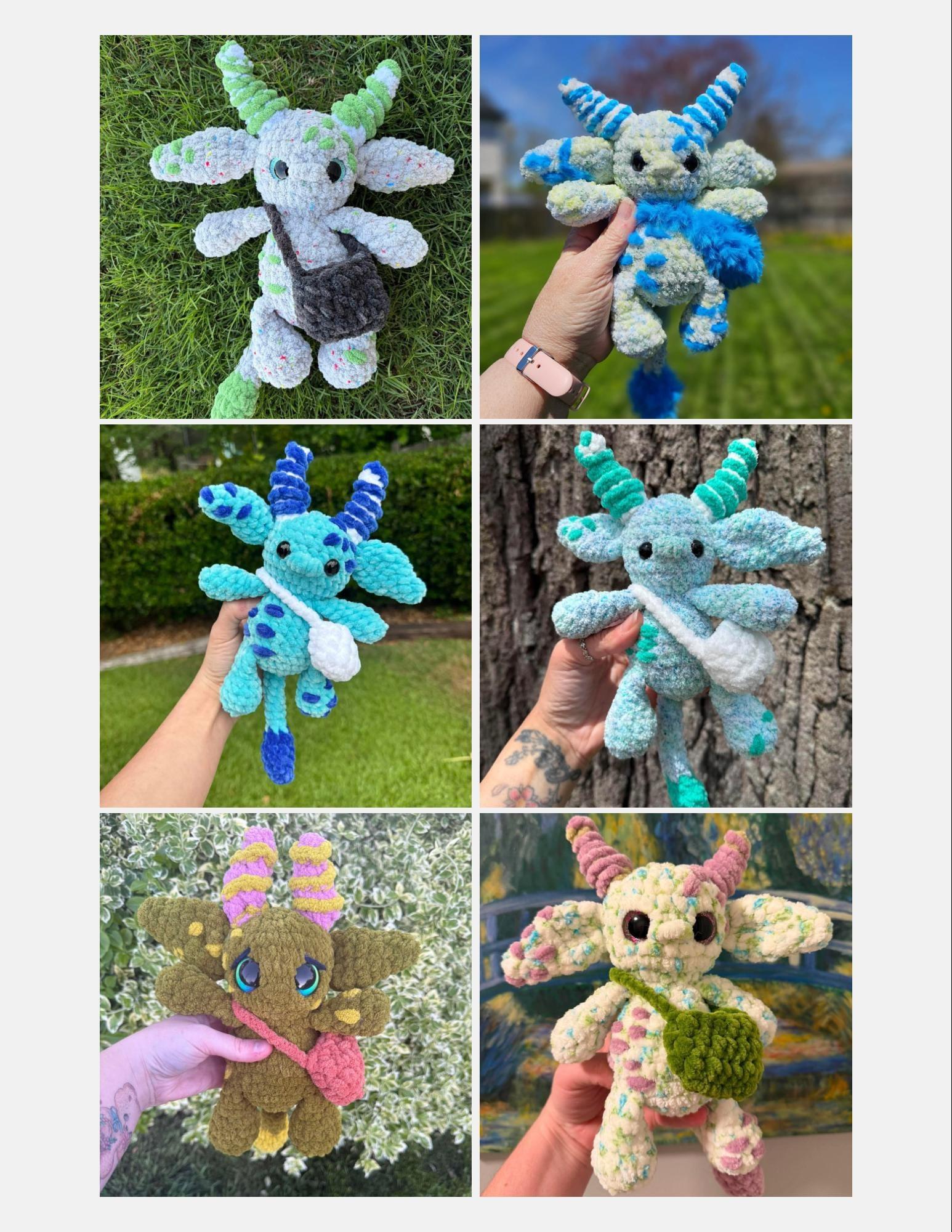 xylo the forest guardian | amigurumi pattern, low sew, crochet pattern, amigurumi, sprites, mythical, mystical thumbnail 2