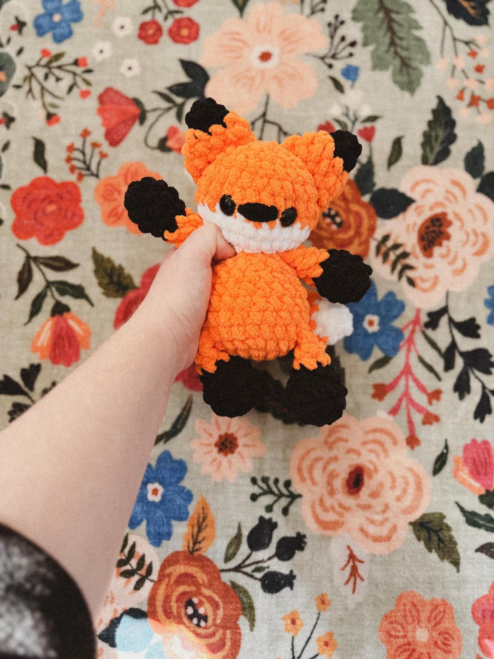 todd the fox | crochet fox pattern, low sew, crochet pattern, woodland, crochet chunky yarn pattern, plush crochet, fox