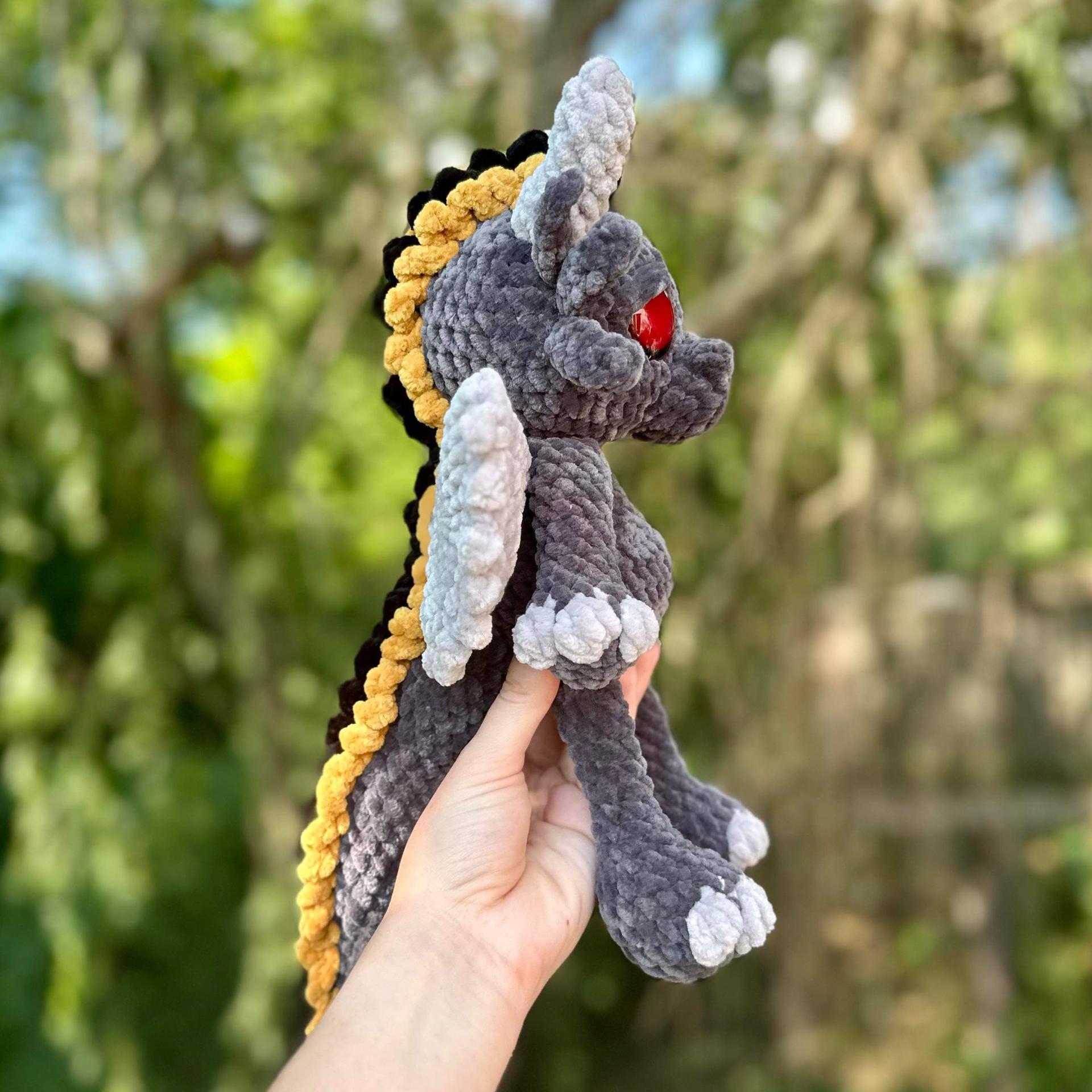 Dwayne dragon pattern- dragon amigurumi, mythical crochet pattern, dragon pattern thumbnail 4