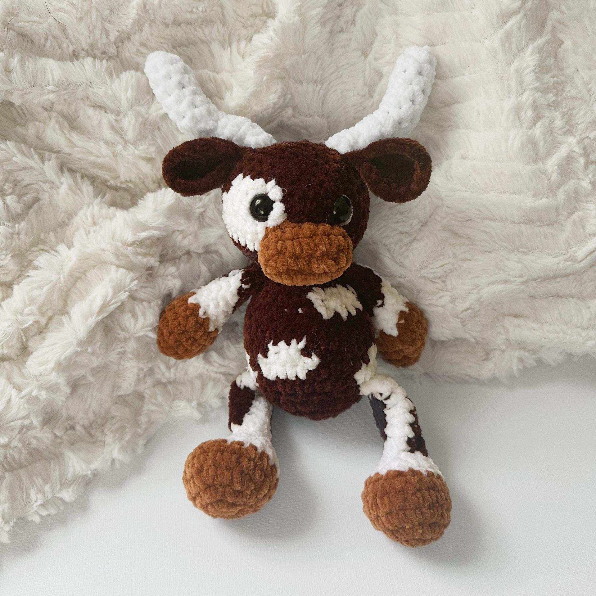Longhorn crochet pattern- Longhorn cow pattern, amigurumi longhorn cow, Texas Longhorn crochet pattern thumbnail 3