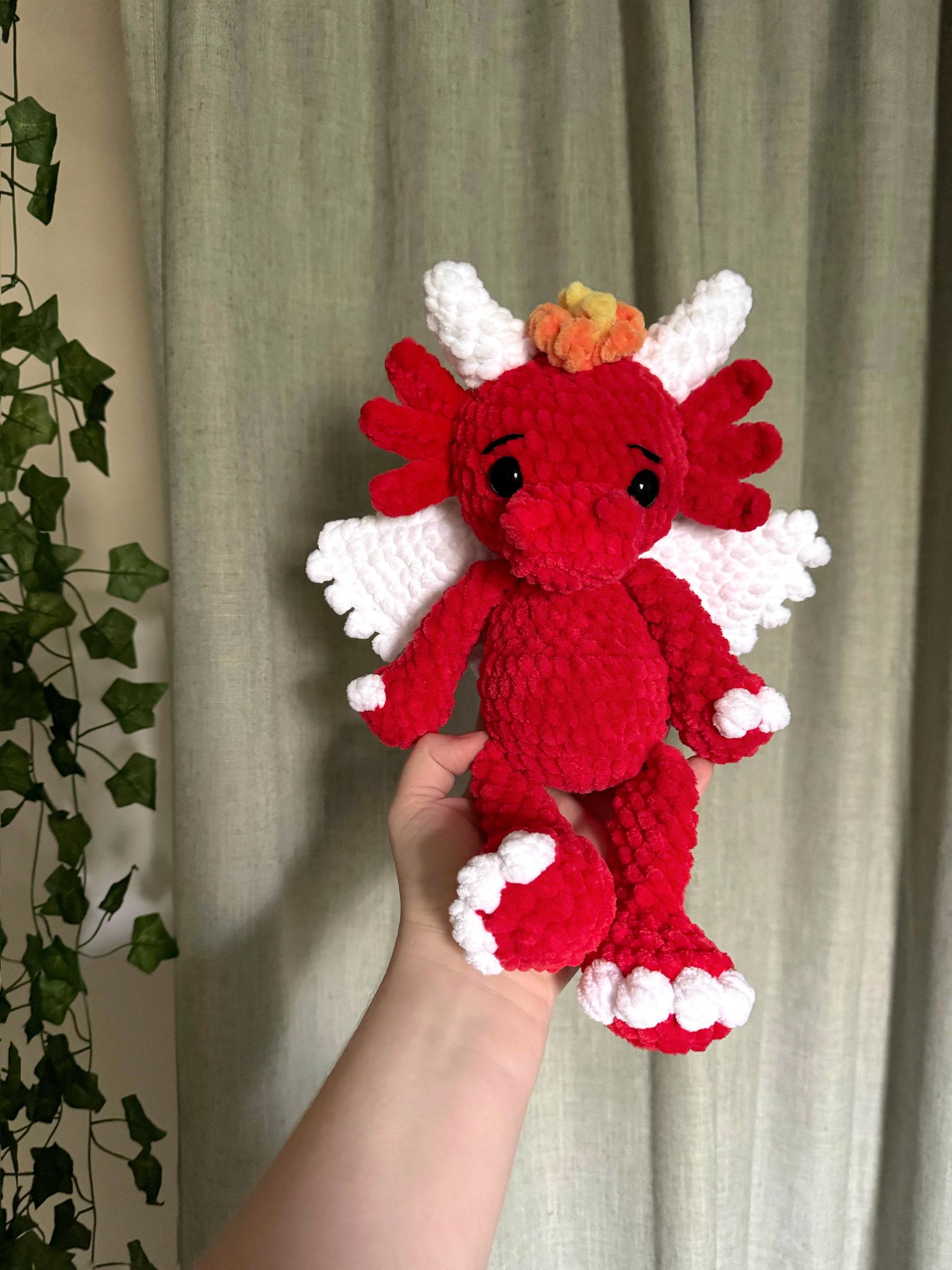 Dwayne dragon pattern- dragon amigurumi, mythical crochet pattern, dragon pattern