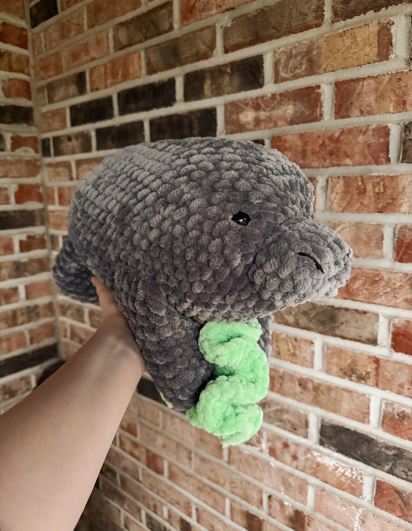 Grace the Manatee- crochet pattern, sea creature amigurumi, manatee crochet pattern thumbnail 9