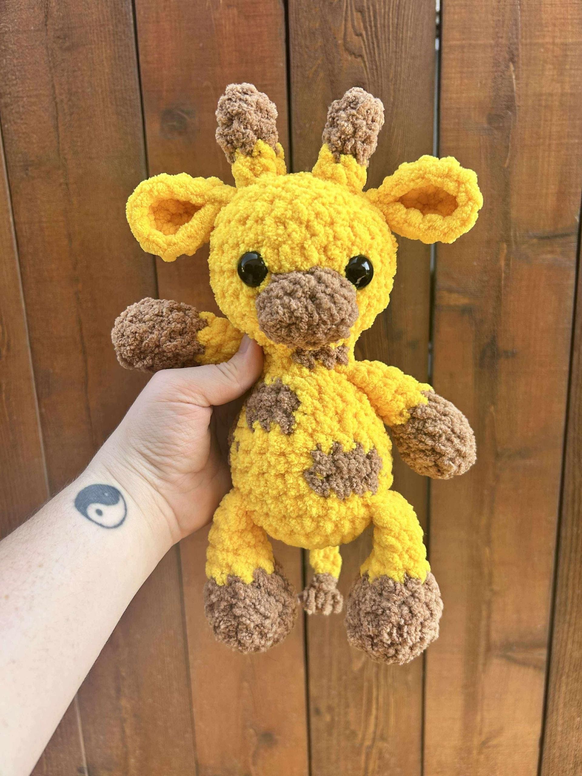 tallie the giraffe | amigurumi giraffe pattern, low sew, crochet pattern,  crochet giraffe, safari, crochet safari patte thumbnail 2