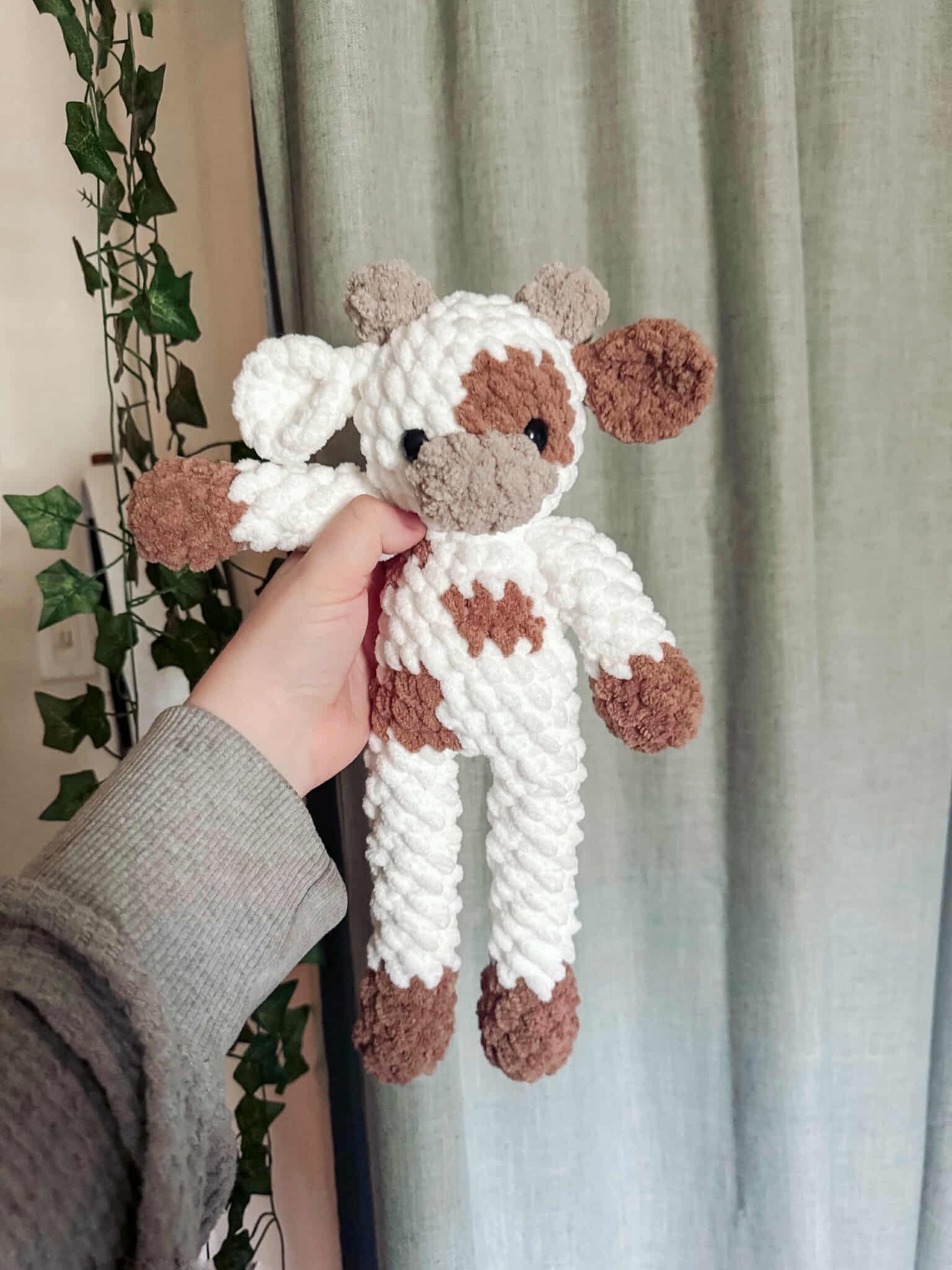 classic cow | crochet cow pattern, amigurumi cow pattern, removable clothes crochet, crochet pattern, amigurumi pattern, low sew thumbnail 2
