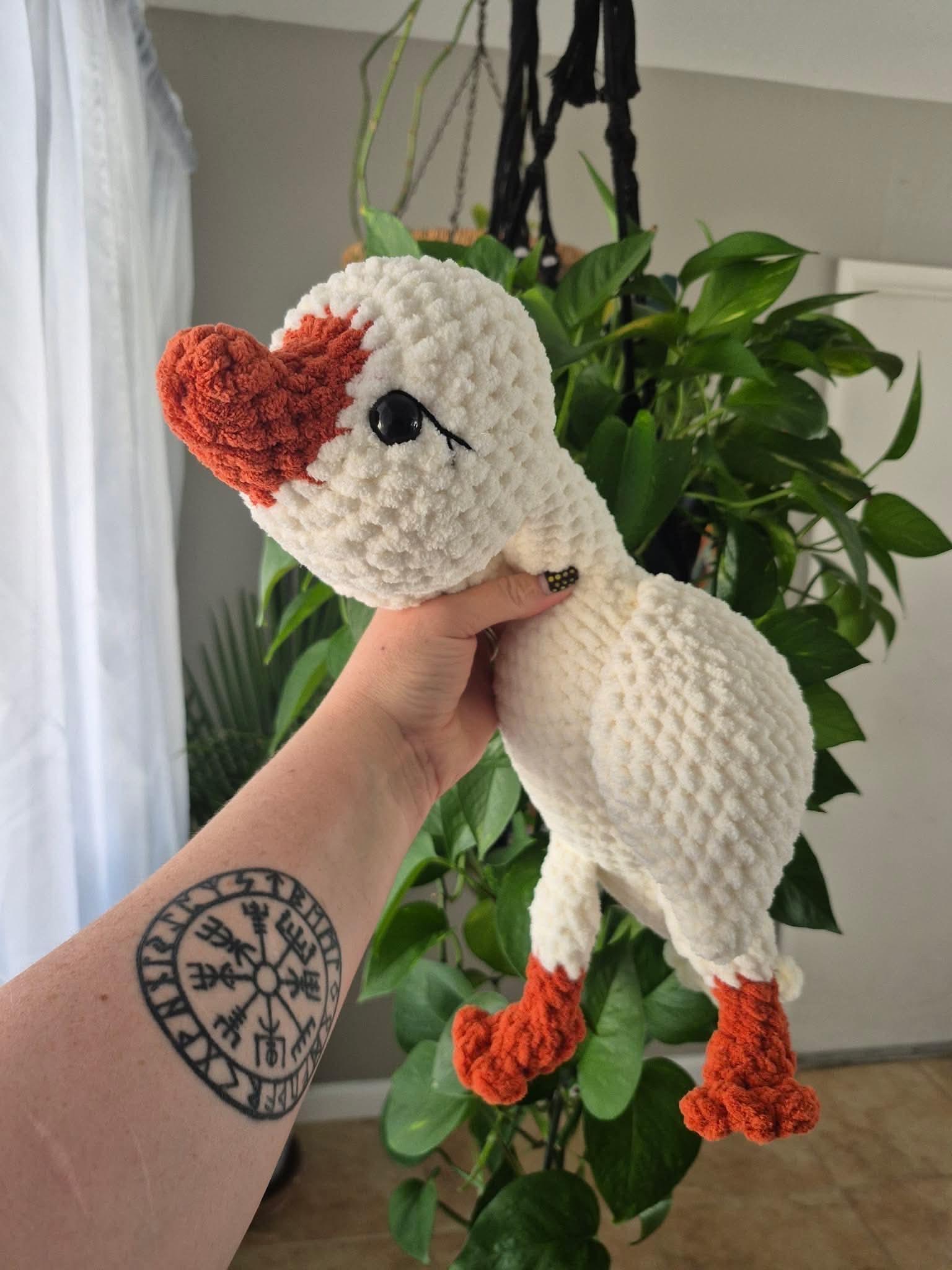 lucy the goose- NO sew crochet pattern, amigurumi goose crochet pattern, goose pattern, crochet, amigurumi, spring crochet thumbnail 4