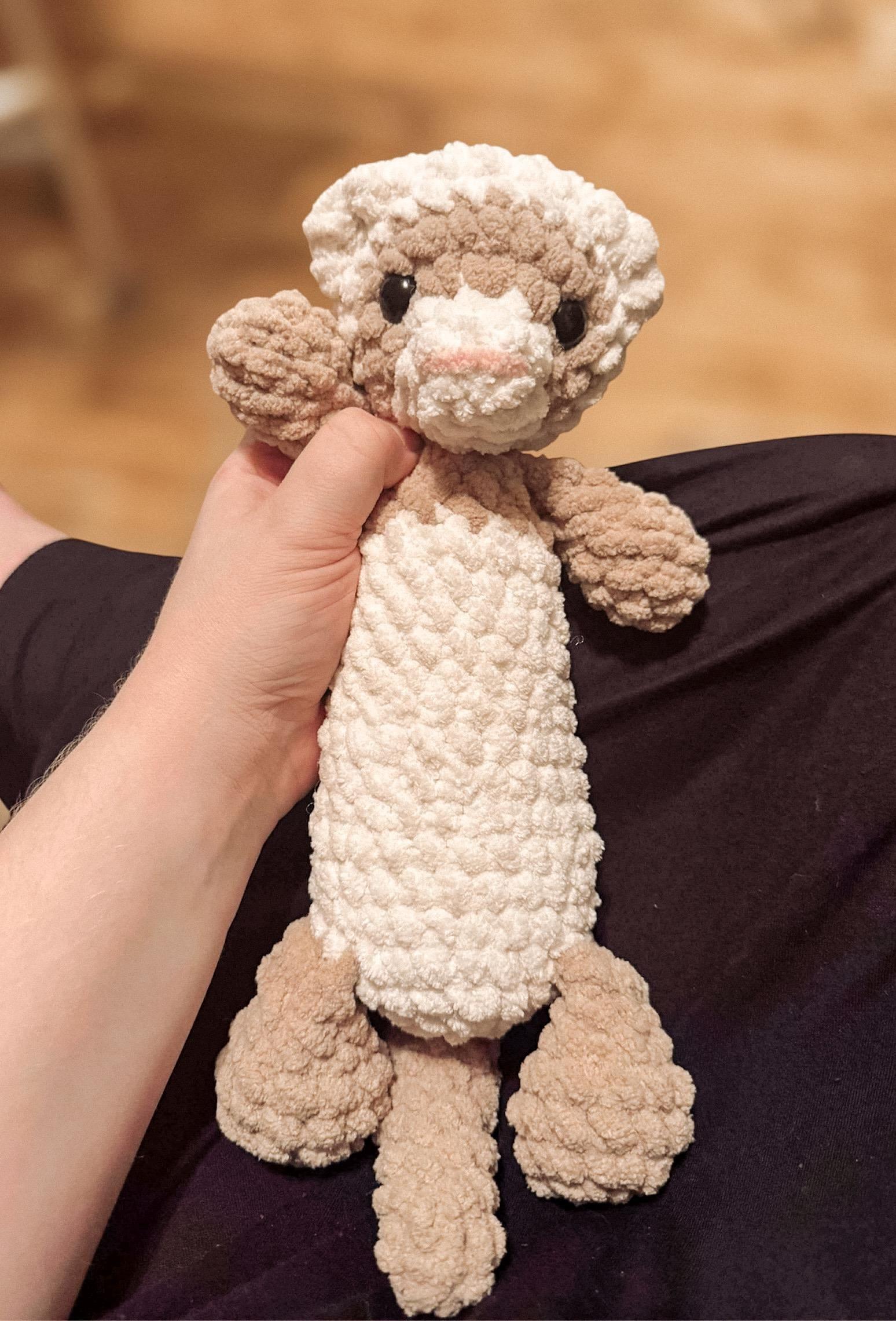 tuna the ferret | amigurumi ferret pattern, low sew, crochet pattern, crochet ferret pattern, crochet pet, pattern, pdf, amigurumi thumbnail 6