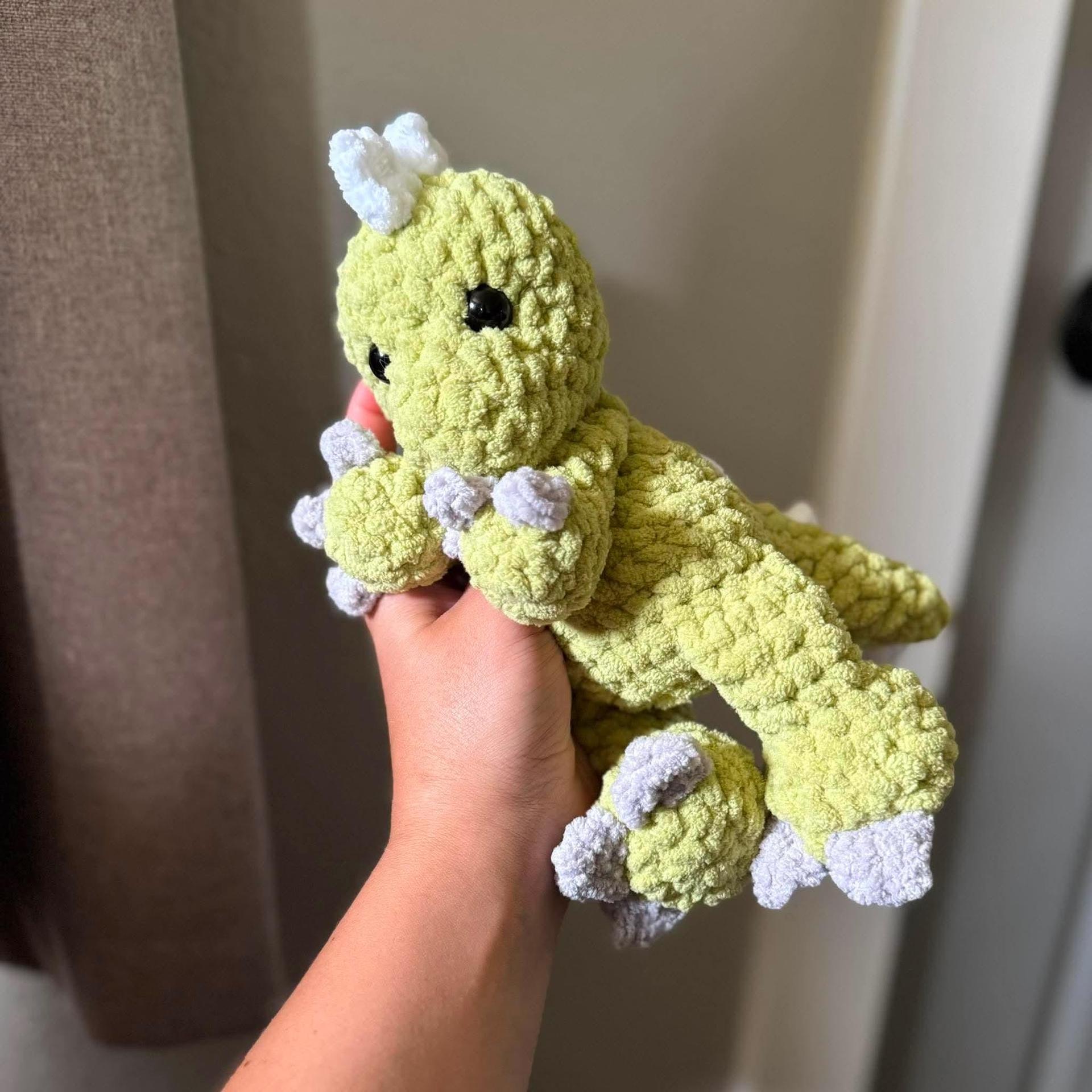 remi the t. rex | amigurumi dinosaur, low sew, crochet pattern, dinosaur pattern, tyrannosaurus rex thumbnail 9