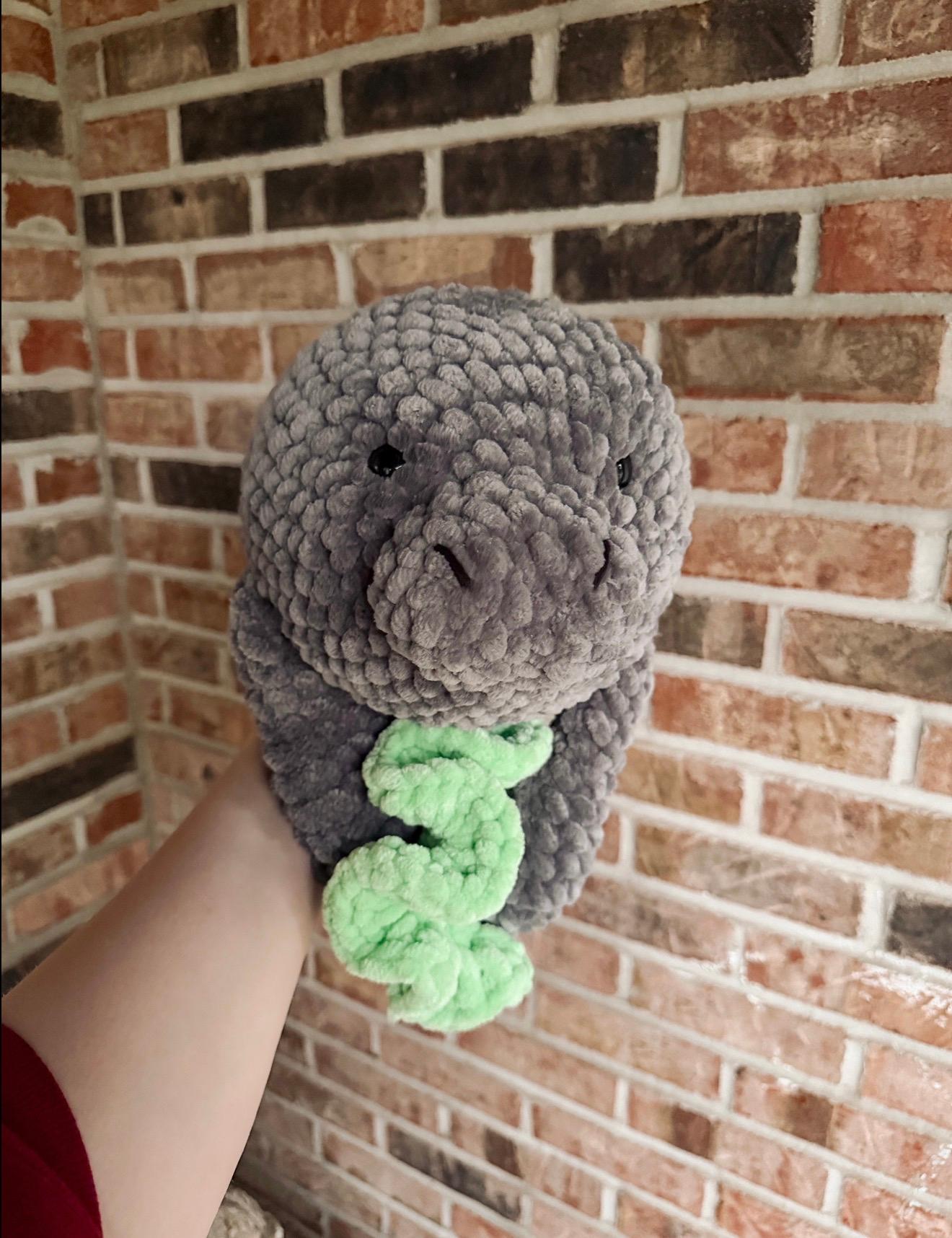 Grace the Manatee- crochet pattern, sea creature amigurumi, manatee crochet pattern thumbnail 11