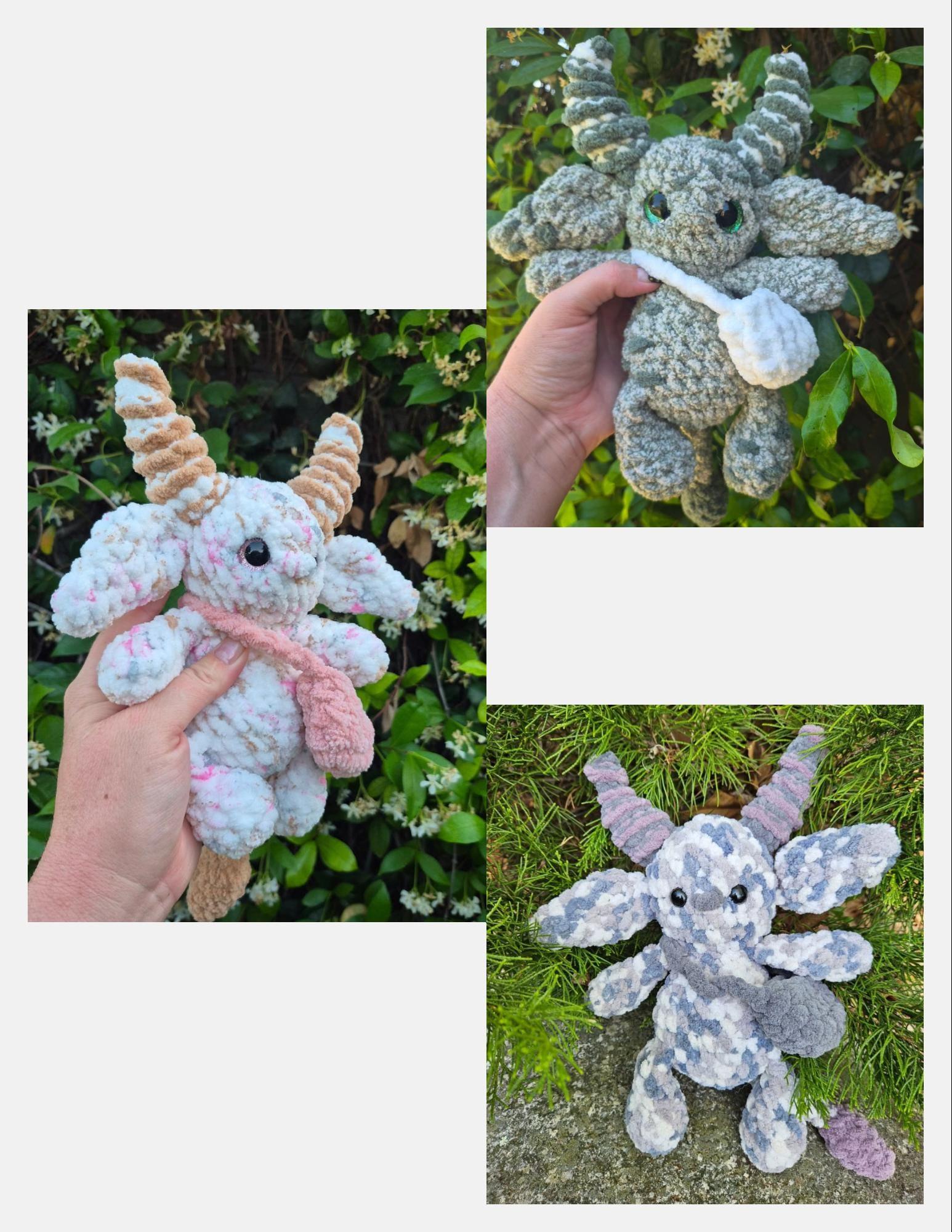xylo the forest guardian | amigurumi pattern, low sew, crochet pattern, amigurumi, sprites, mythical, mystical thumbnail 5