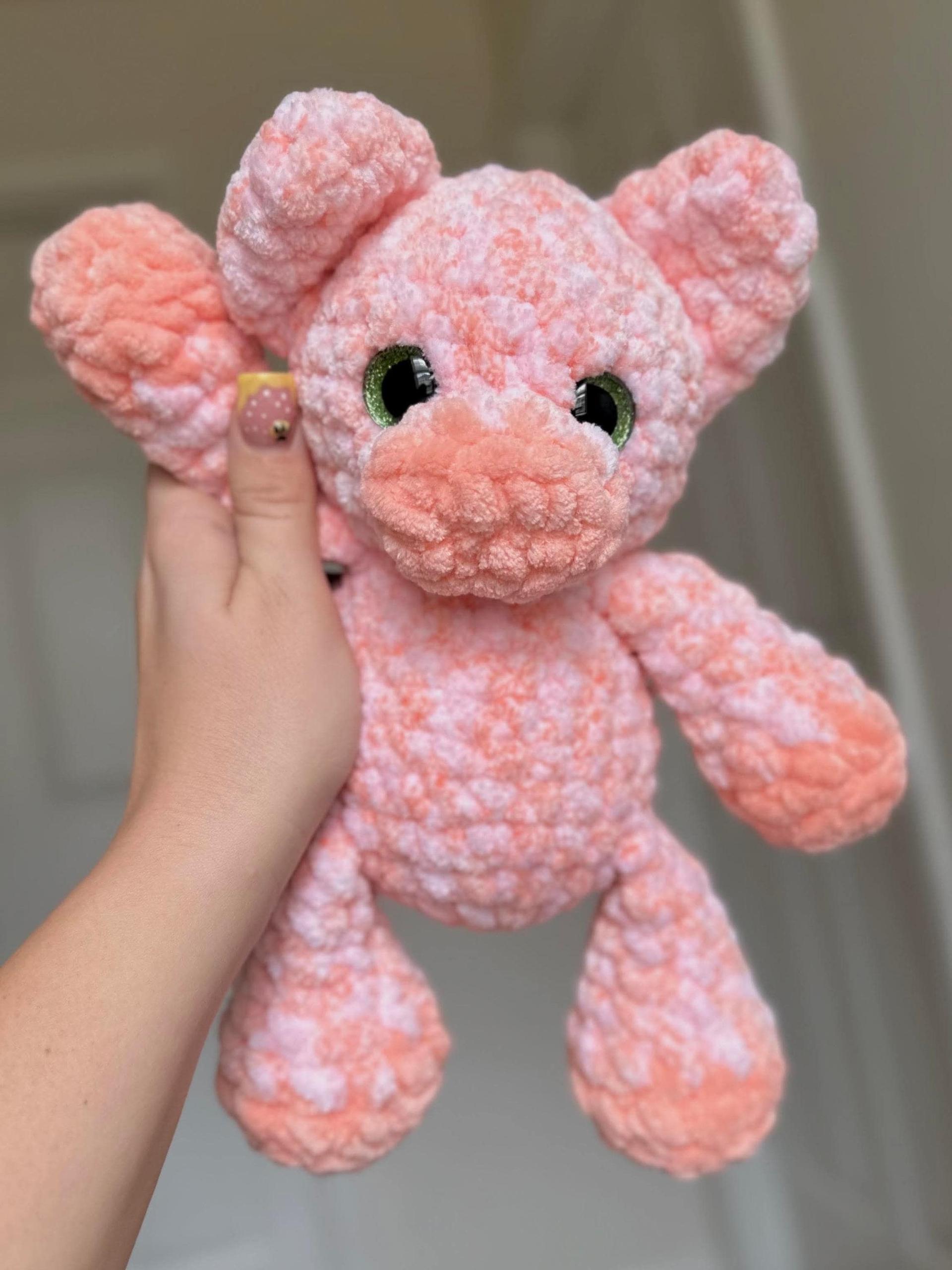 paisley the pig | amigurumi pig pattern, low sew, crochet pattern, spring crochet, crochet pig, crochet farm, crochet chunky yarn pattern thumbnail 5