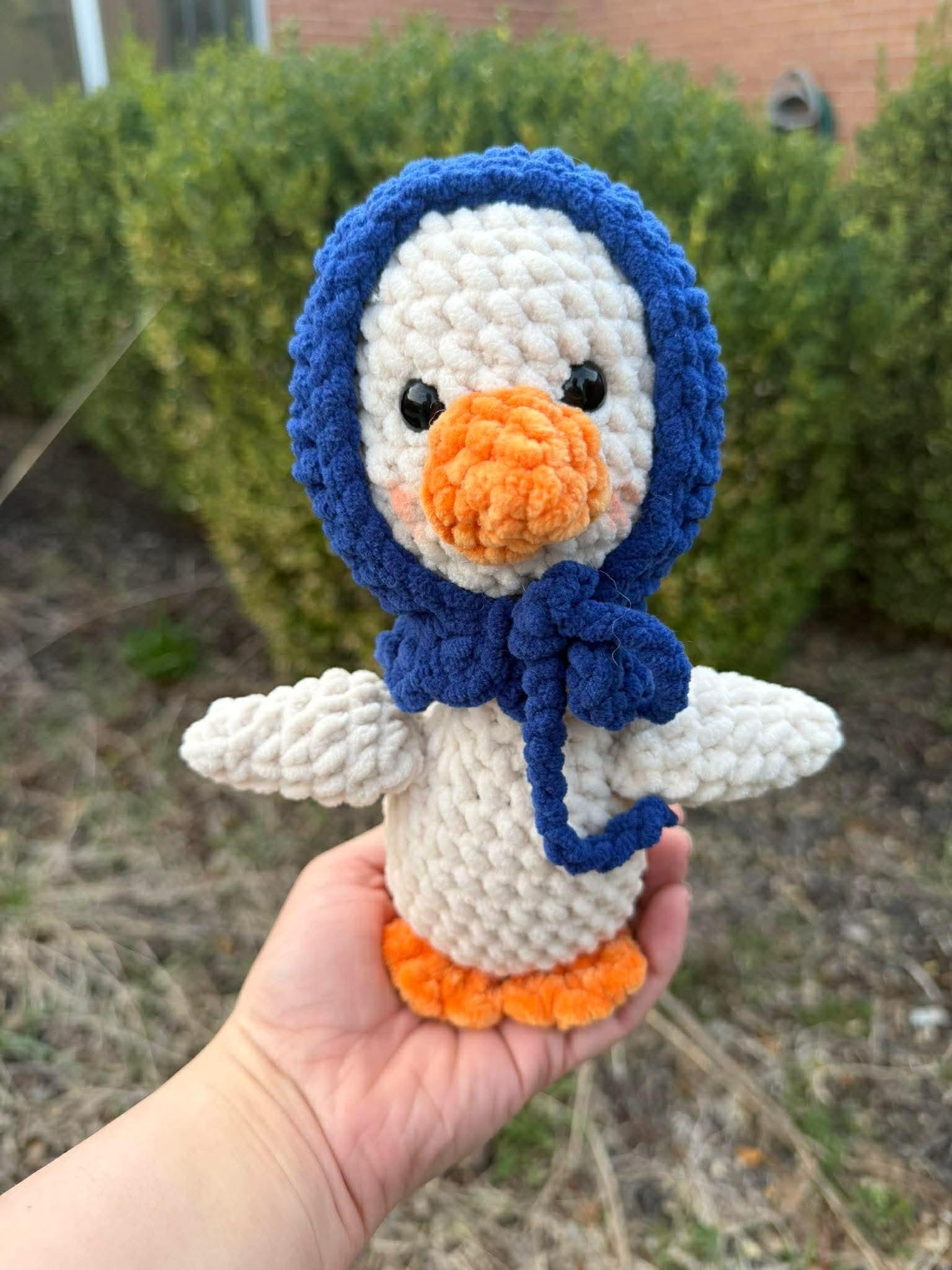 dottie the goose- low sew crochet pattern, amigurumi goose crochet pattern, goose pattern, porch goose, crochet, amigurumi, spring crochet thumbnail 5