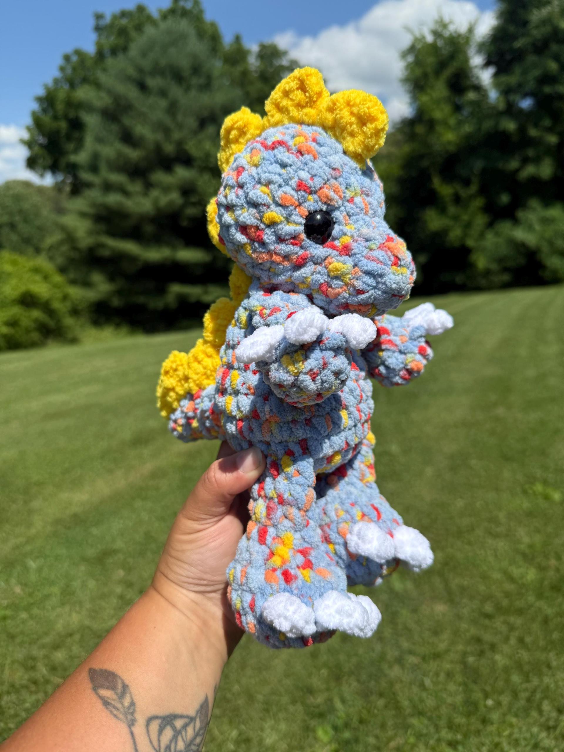 remi the t. rex | amigurumi dinosaur, low sew, crochet pattern, dinosaur pattern, tyrannosaurus rex thumbnail 4
