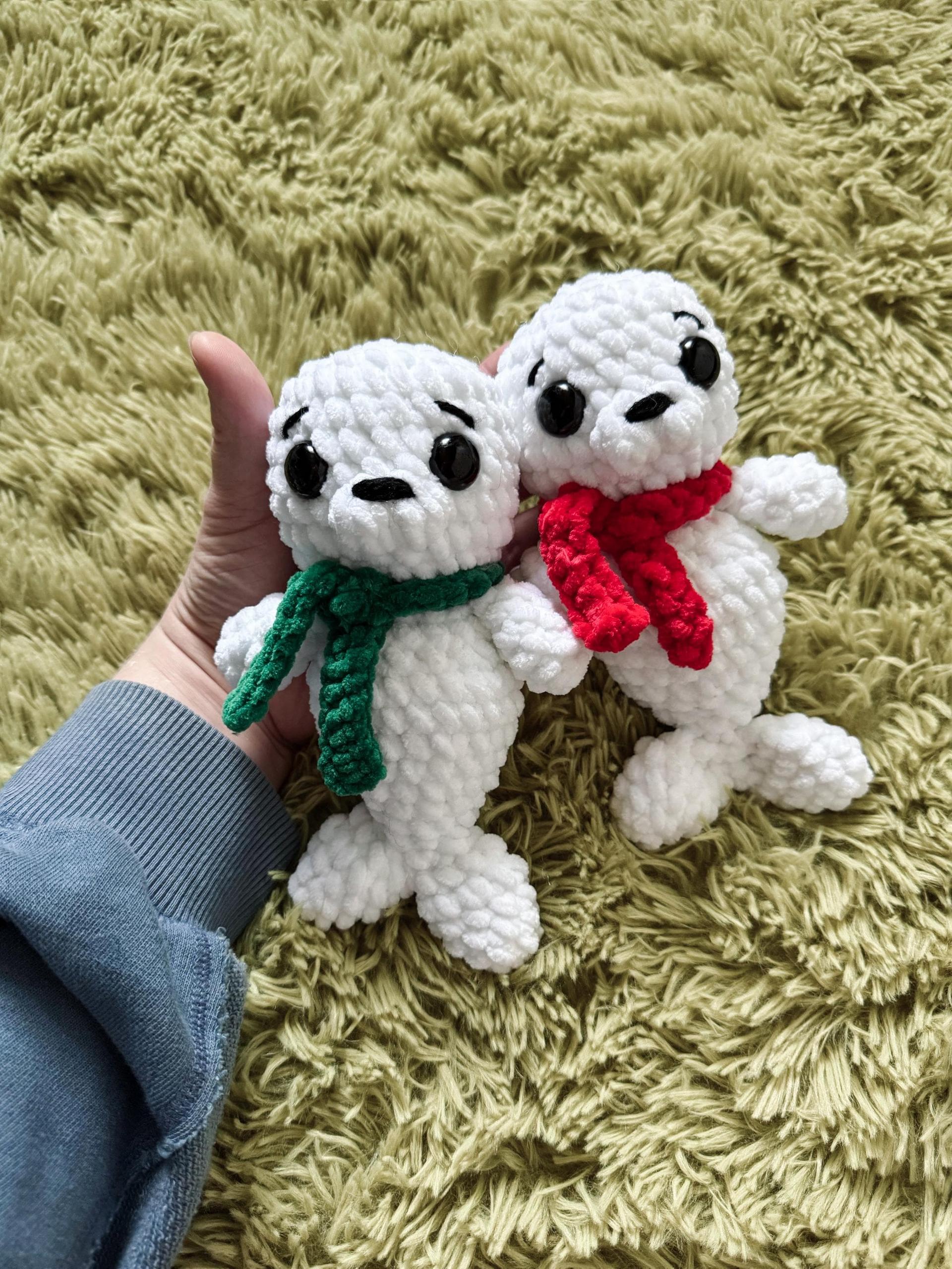 Crochet seal pattern- seal amigurumi pattern, Christmas pattern, crochet, crochet pattern, Christmas crochet patterns, amigurumi