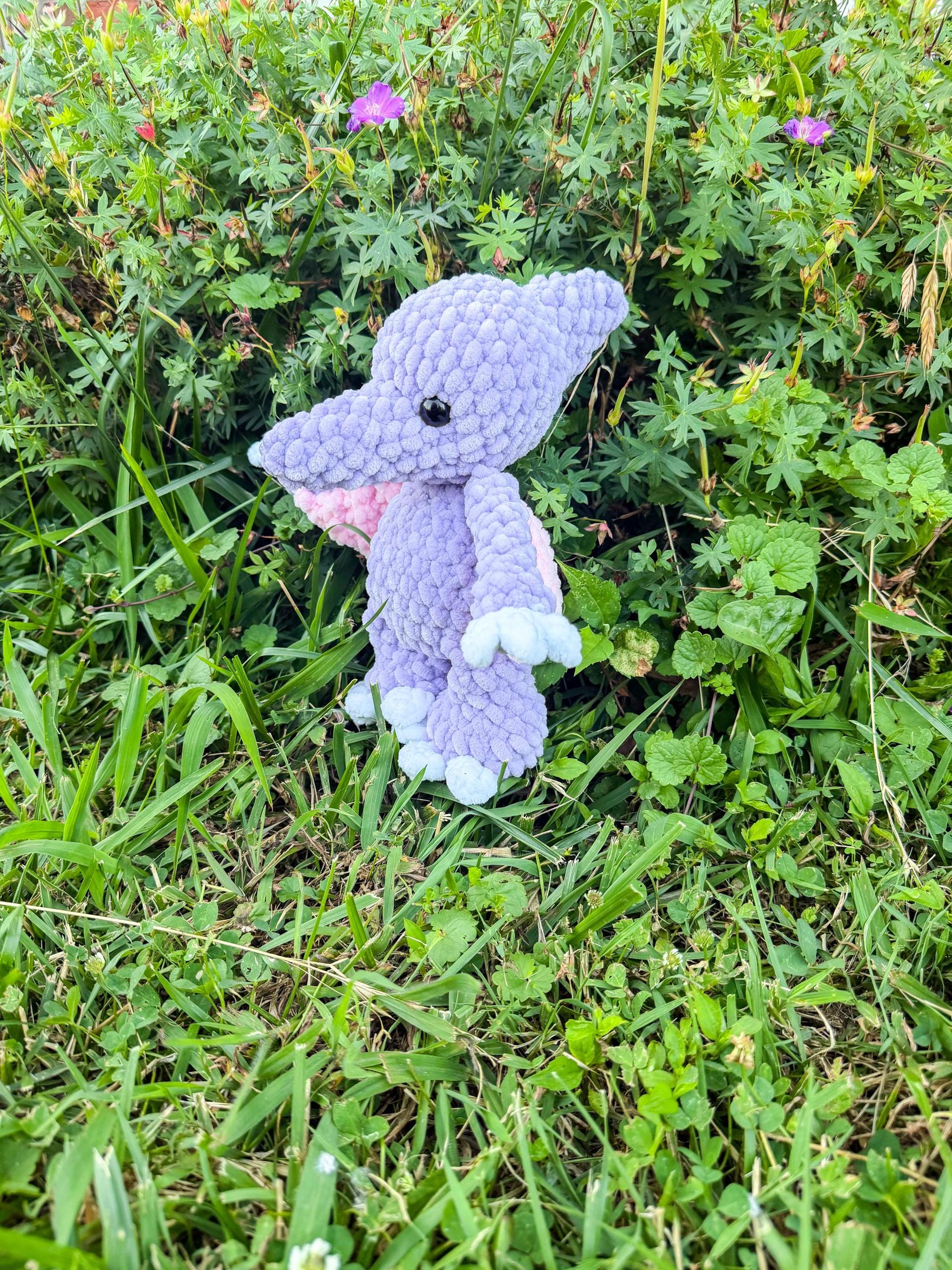 posie the pterodactyl | amigurumi dinosaur, low sew, crochet pattern, dinosaur pattern thumbnail 7