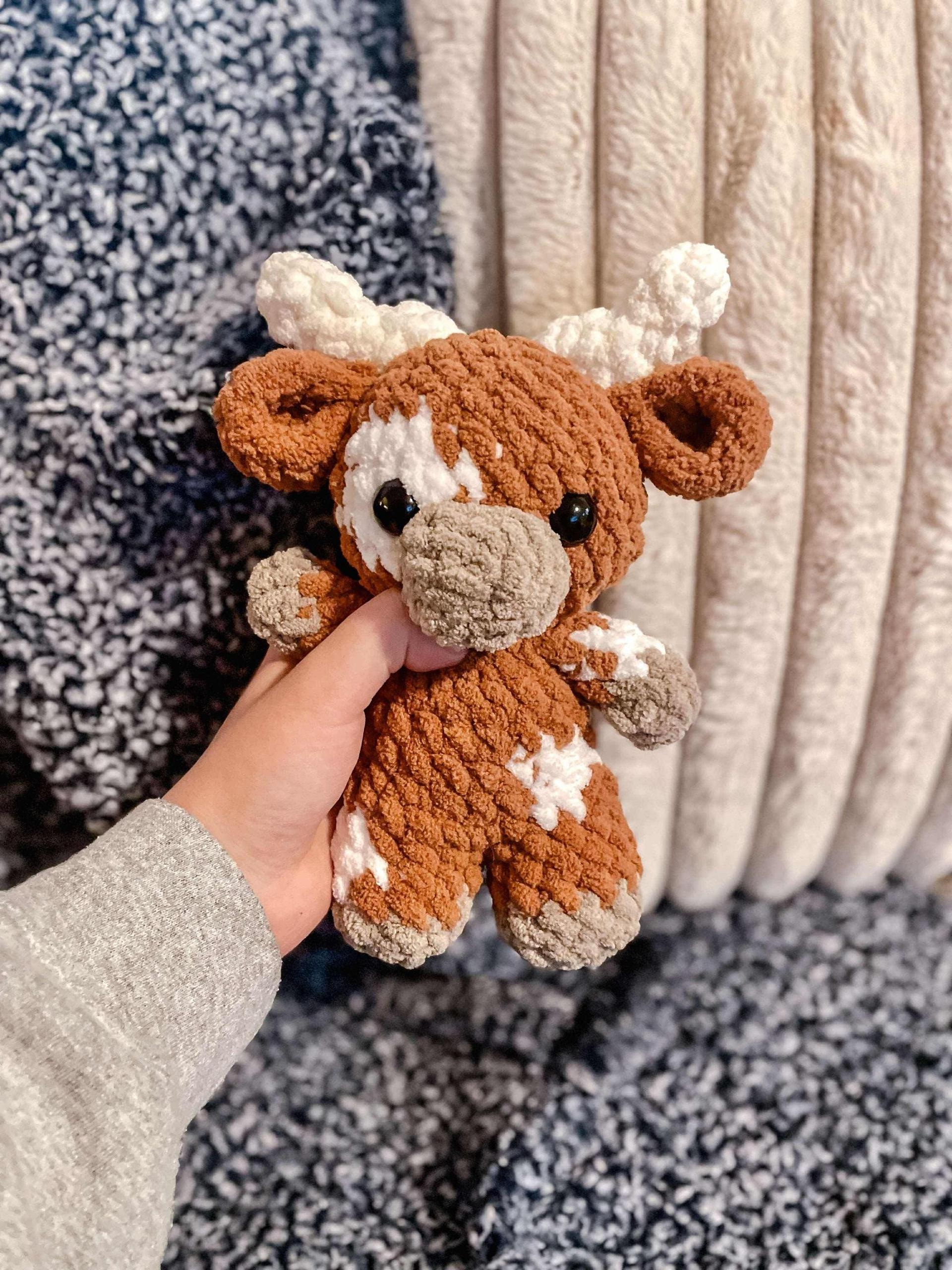 Baby cows TRIO pattern- baby longhorn, baby cow, baby highland, crochet cow pattern, amigurumi, highland, longhorn, cow thumbnail 6