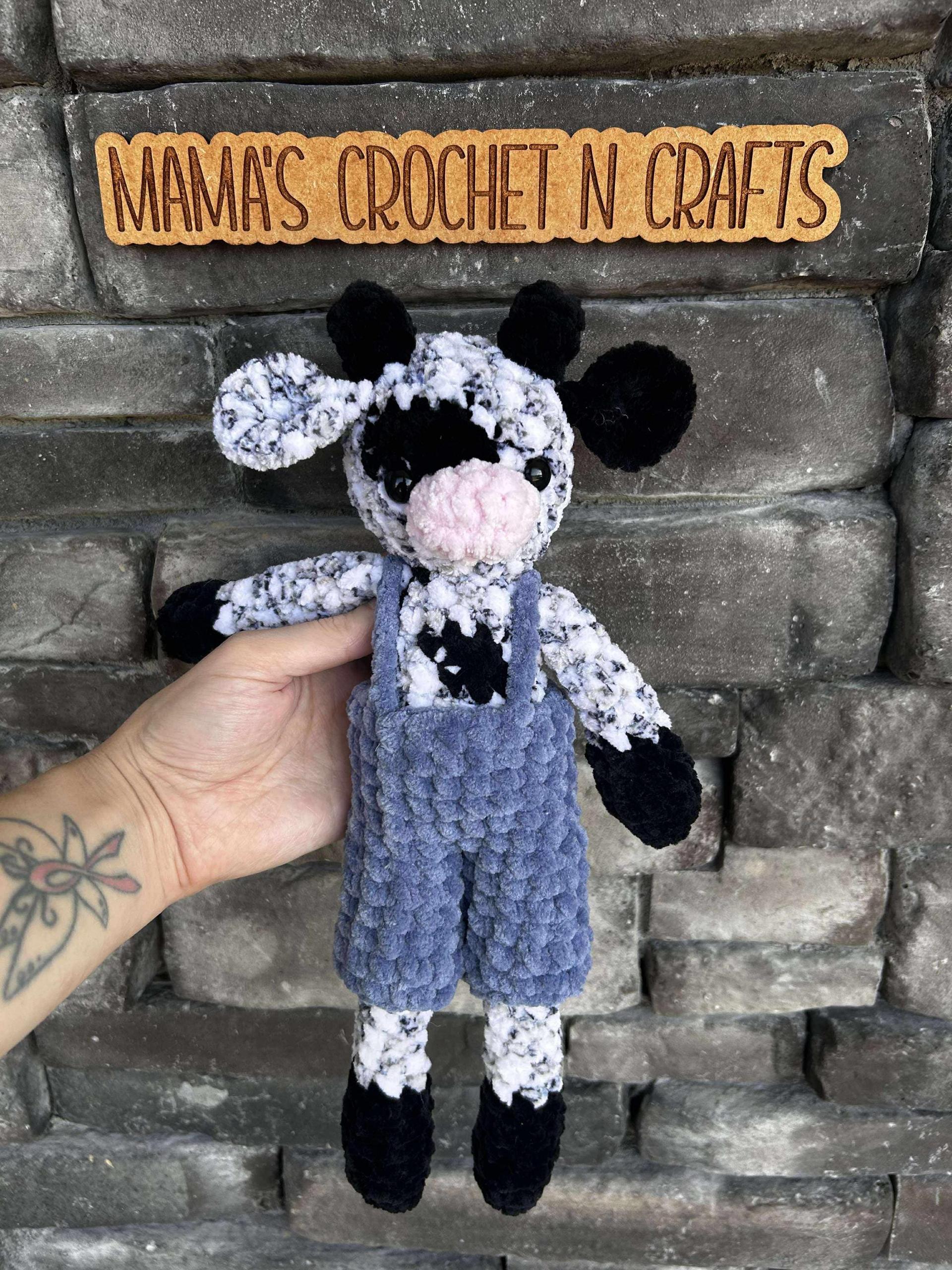 classic cow | crochet cow pattern, amigurumi cow pattern, removable clothes crochet, crochet pattern, amigurumi pattern, low sew thumbnail 3