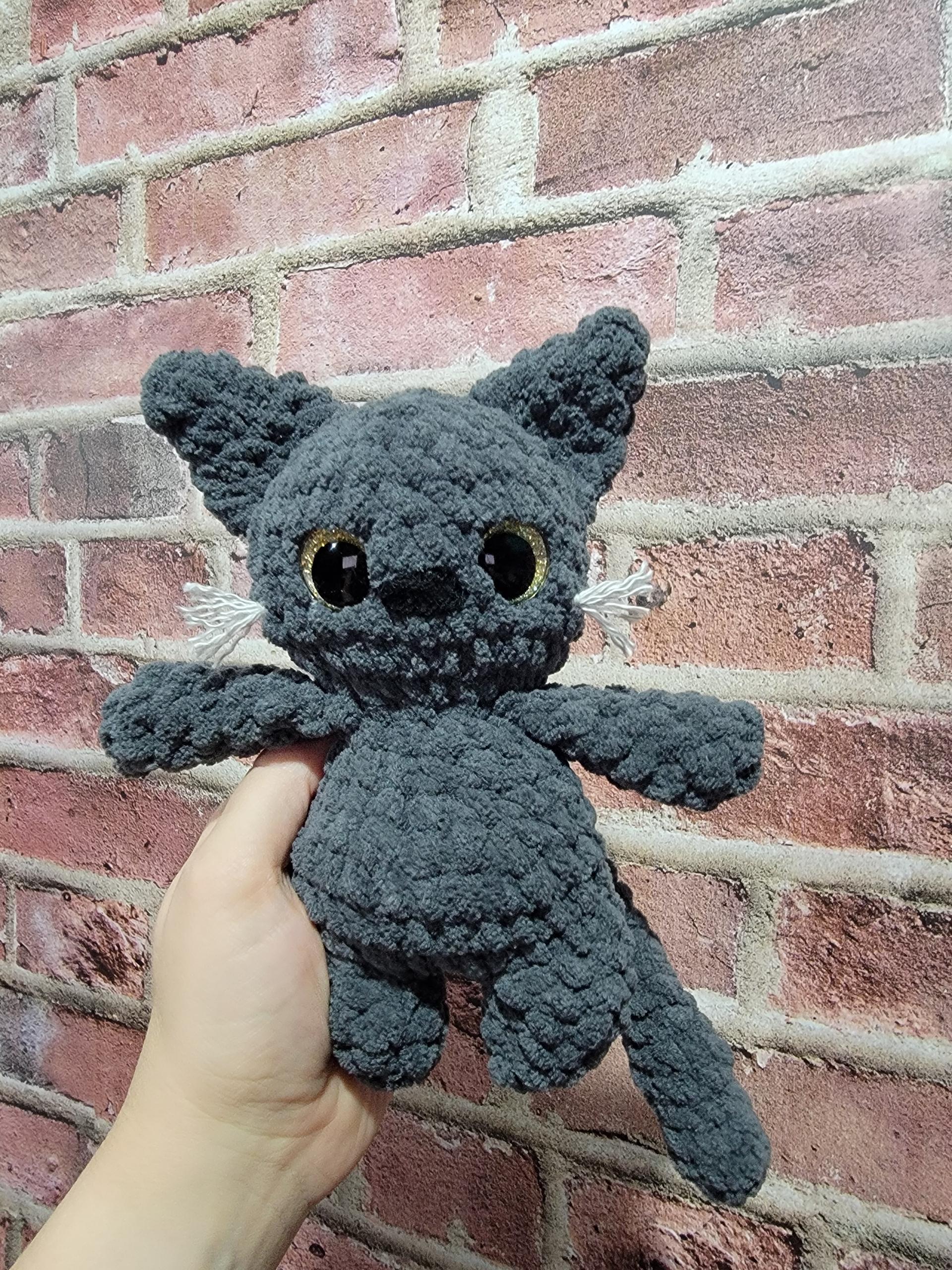 itty belly boo kitty- crochet cat pattern, Halloween amigurumi, low sew, black cat, crochet pattern thumbnail 5