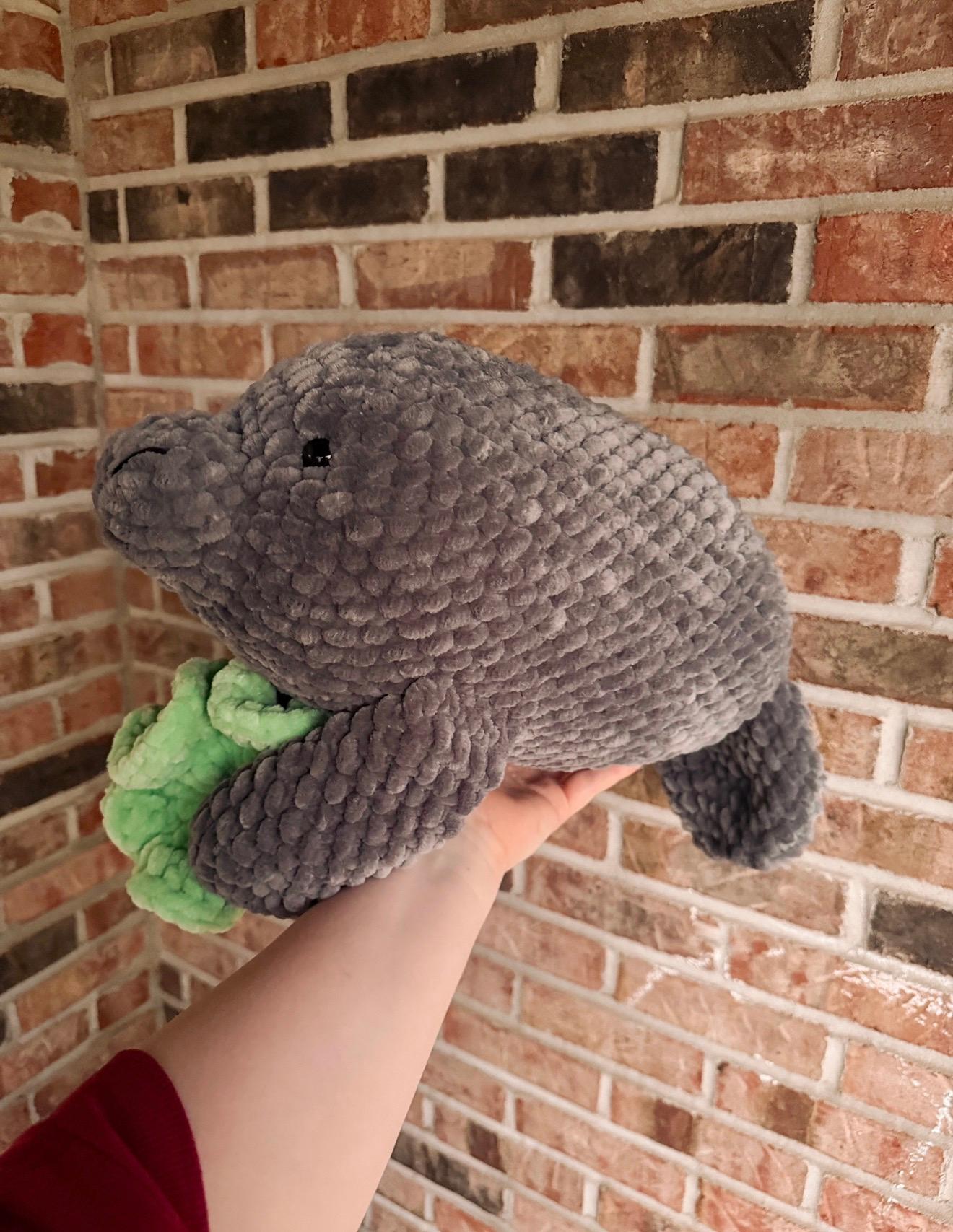 Grace the Manatee- crochet pattern, sea creature amigurumi, manatee crochet pattern thumbnail 12
