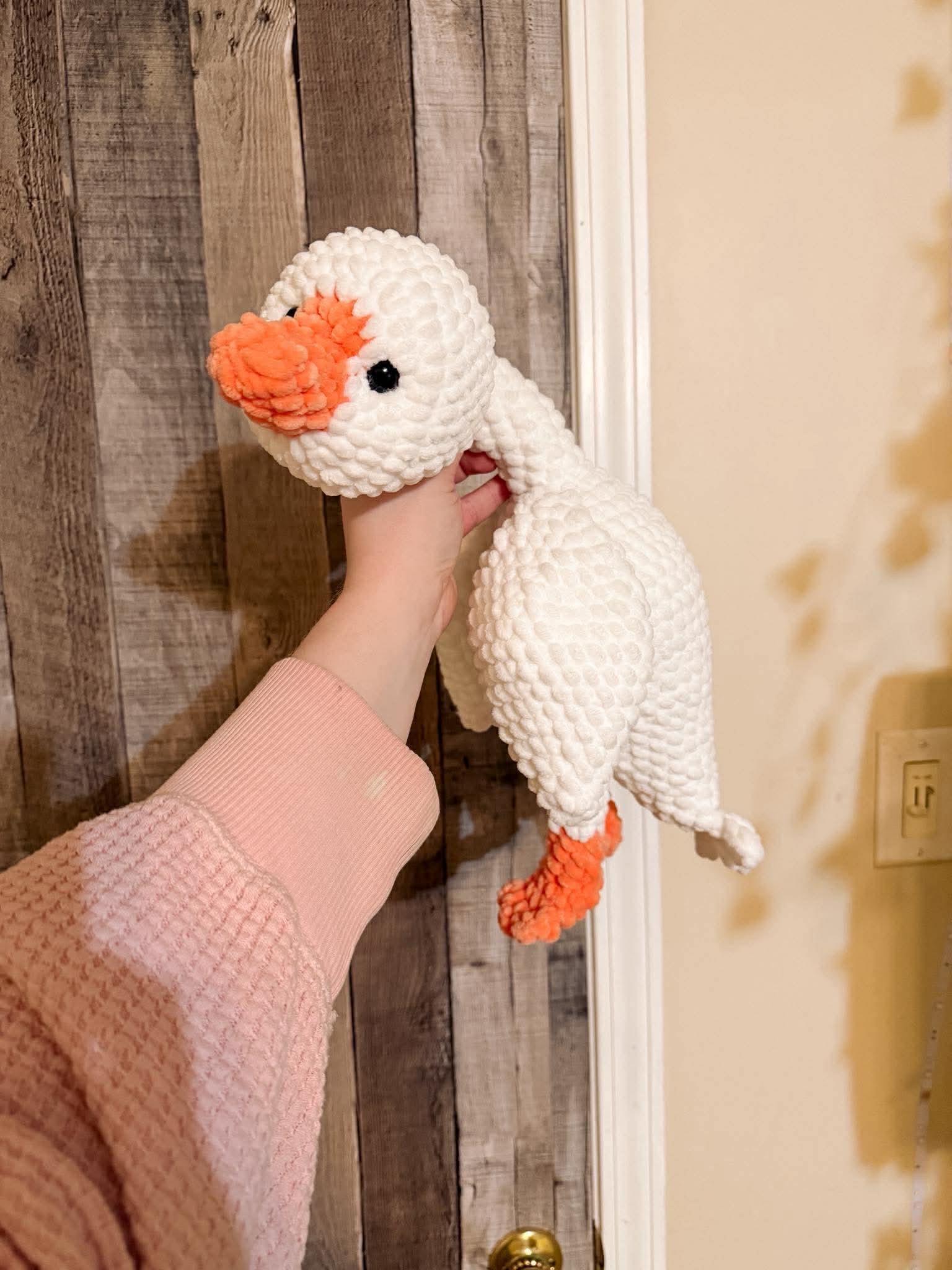 lucy the goose- NO sew crochet pattern, amigurumi goose crochet pattern, goose pattern, crochet, amigurumi, spring crochet thumbnail 3