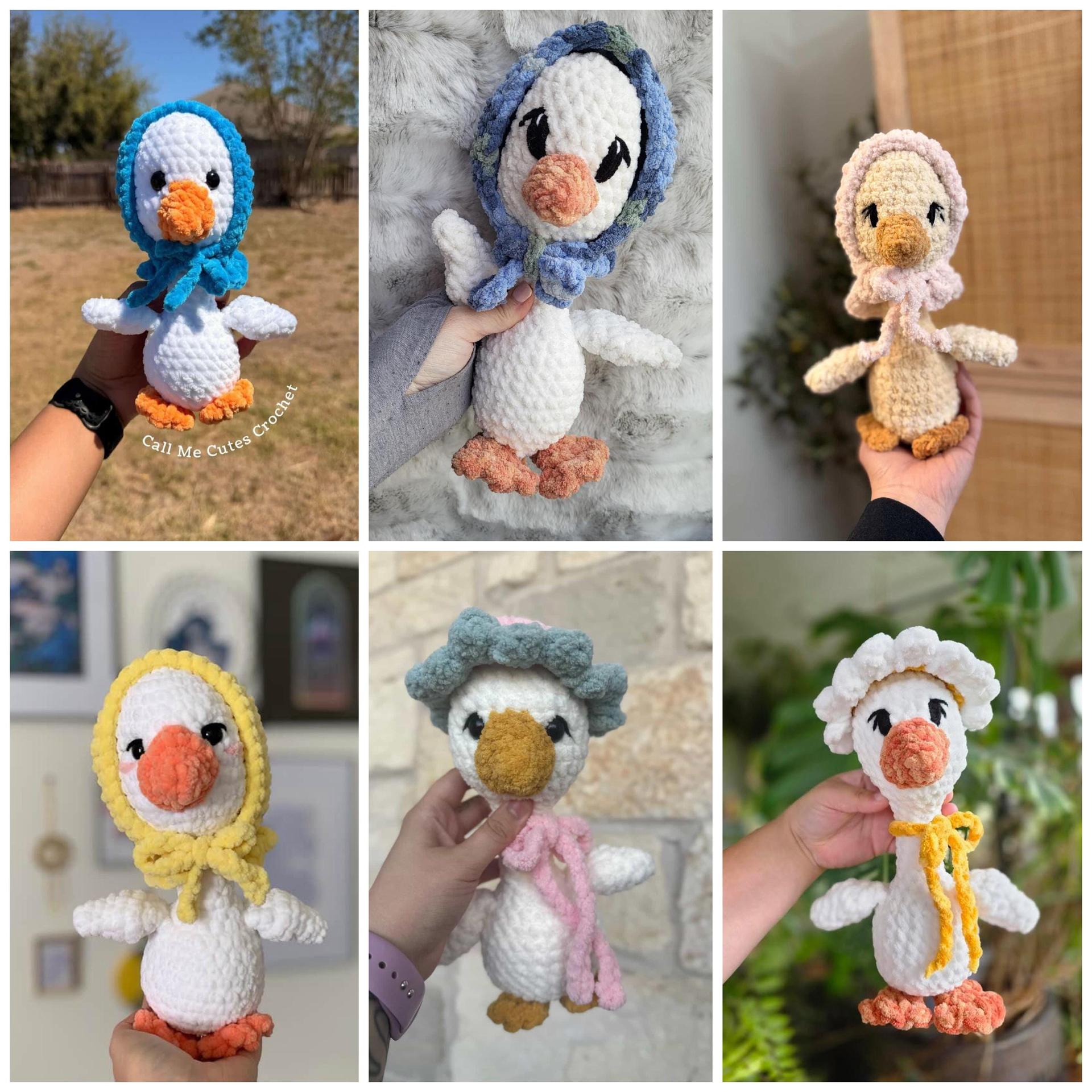 dottie the goose- low sew crochet pattern, amigurumi goose crochet pattern, goose pattern, porch goose, crochet, amigurumi, spring crochet thumbnail 9