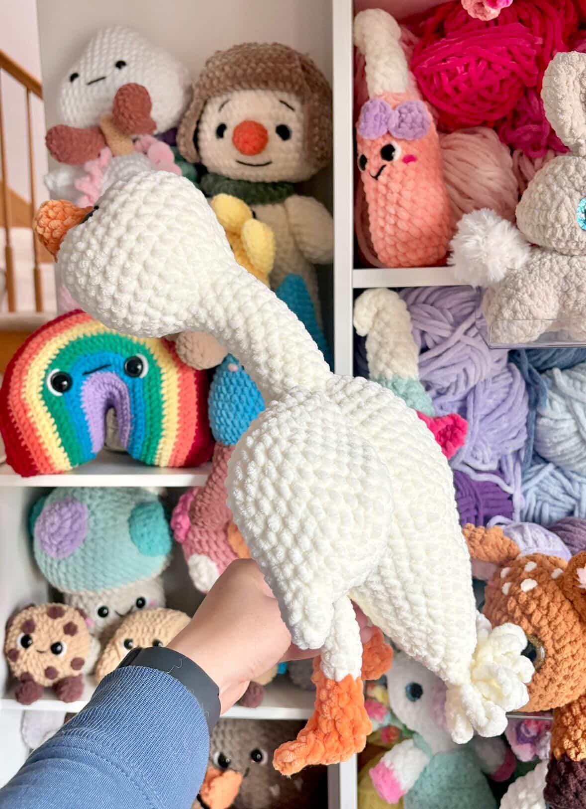 lucy the goose- NO sew crochet pattern, amigurumi goose crochet pattern, goose pattern, crochet, amigurumi, spring crochet thumbnail 10