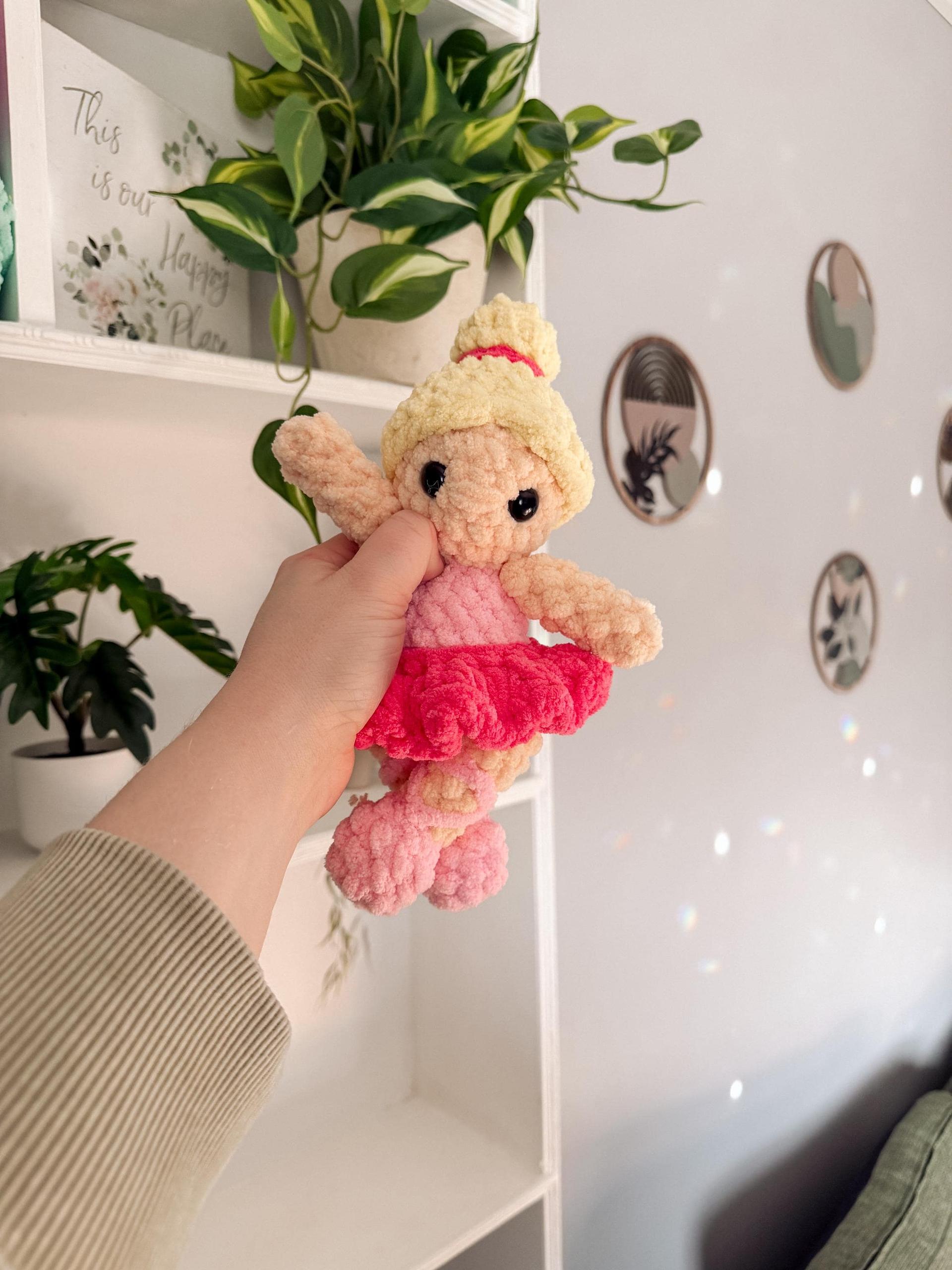 genevieve the ballerina | doll, ballerina, amigurumi pattern, doll crochet, PDF pattern, low sew, plush yarn, crochet pattern, dance