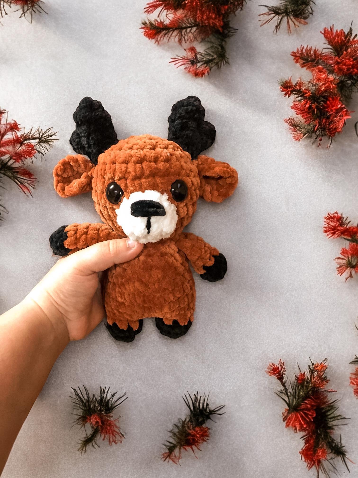 Crochet reindeer pattern- Christmas crochet pattern, amigurumi pattern, amigurumi reindeer, Rudolph crochet pattern thumbnail 7