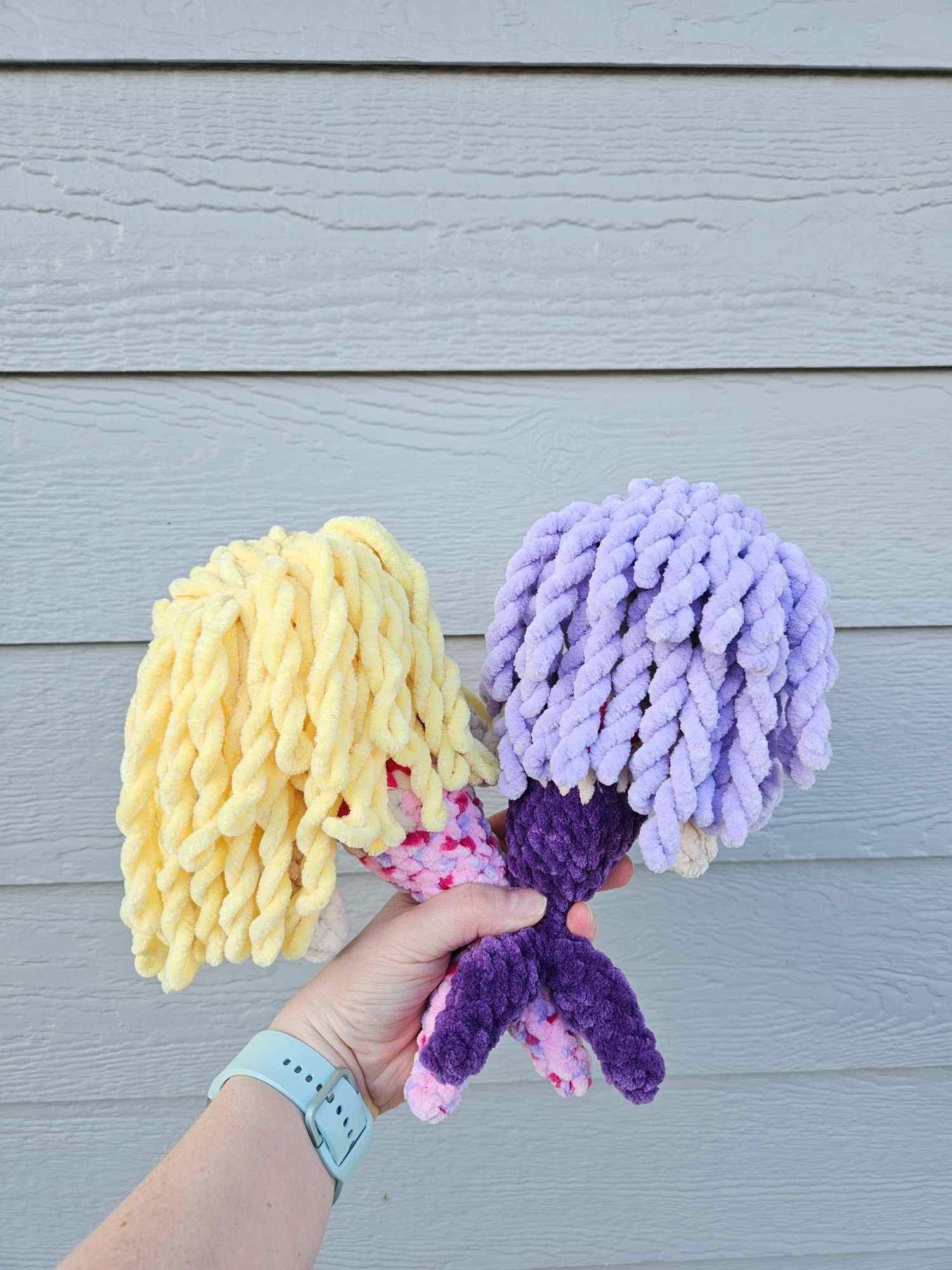 Baby mermaid crochet pattern- mermaid crochet pattern, amigurumi mermaid, crochet pattern, no sew crochet pattern, parfait chunky, amigurumi thumbnail 3
