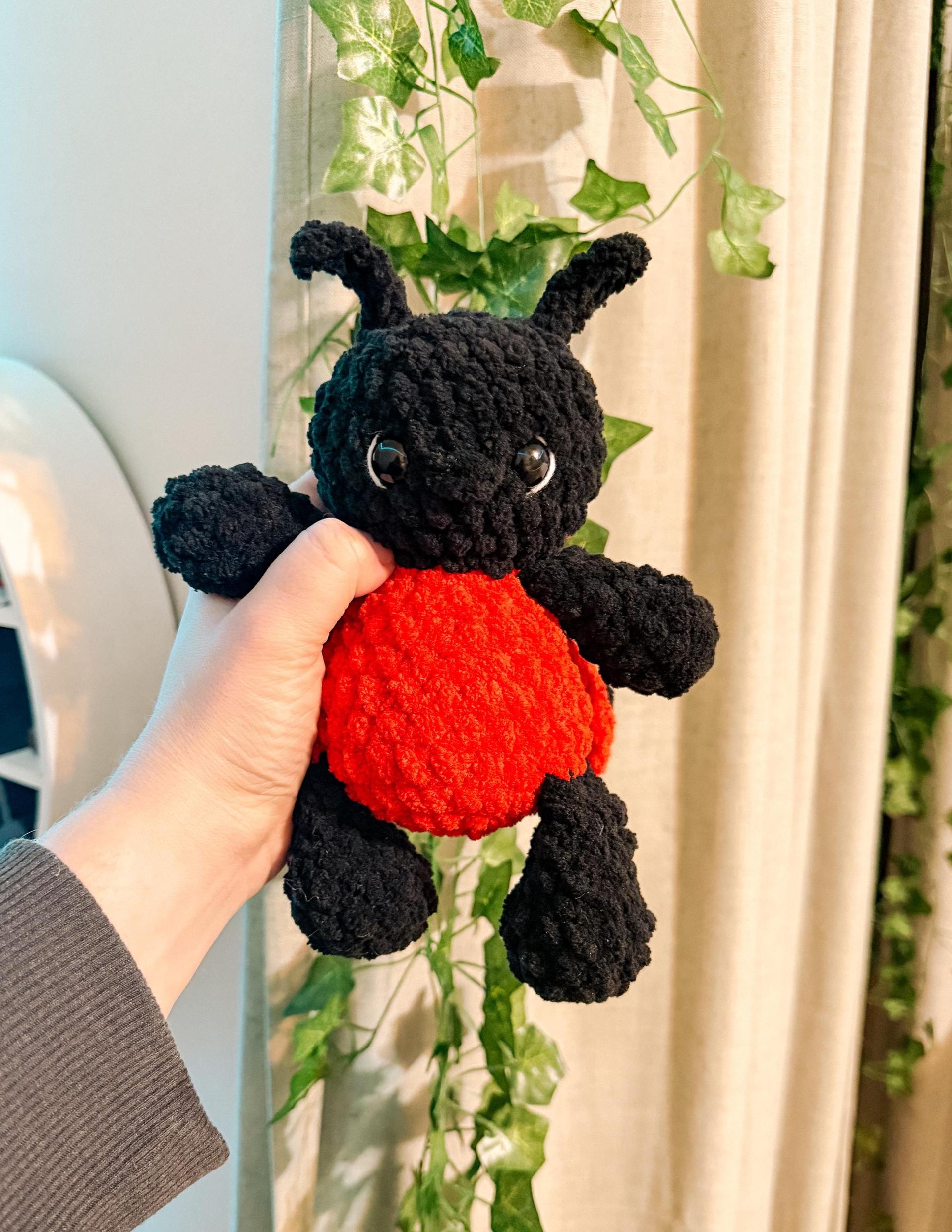 lady the ladybug | amigurumi ladybug pattern, low sew, crochet pattern, amigurumi, spring crochet pattern thumbnail 3