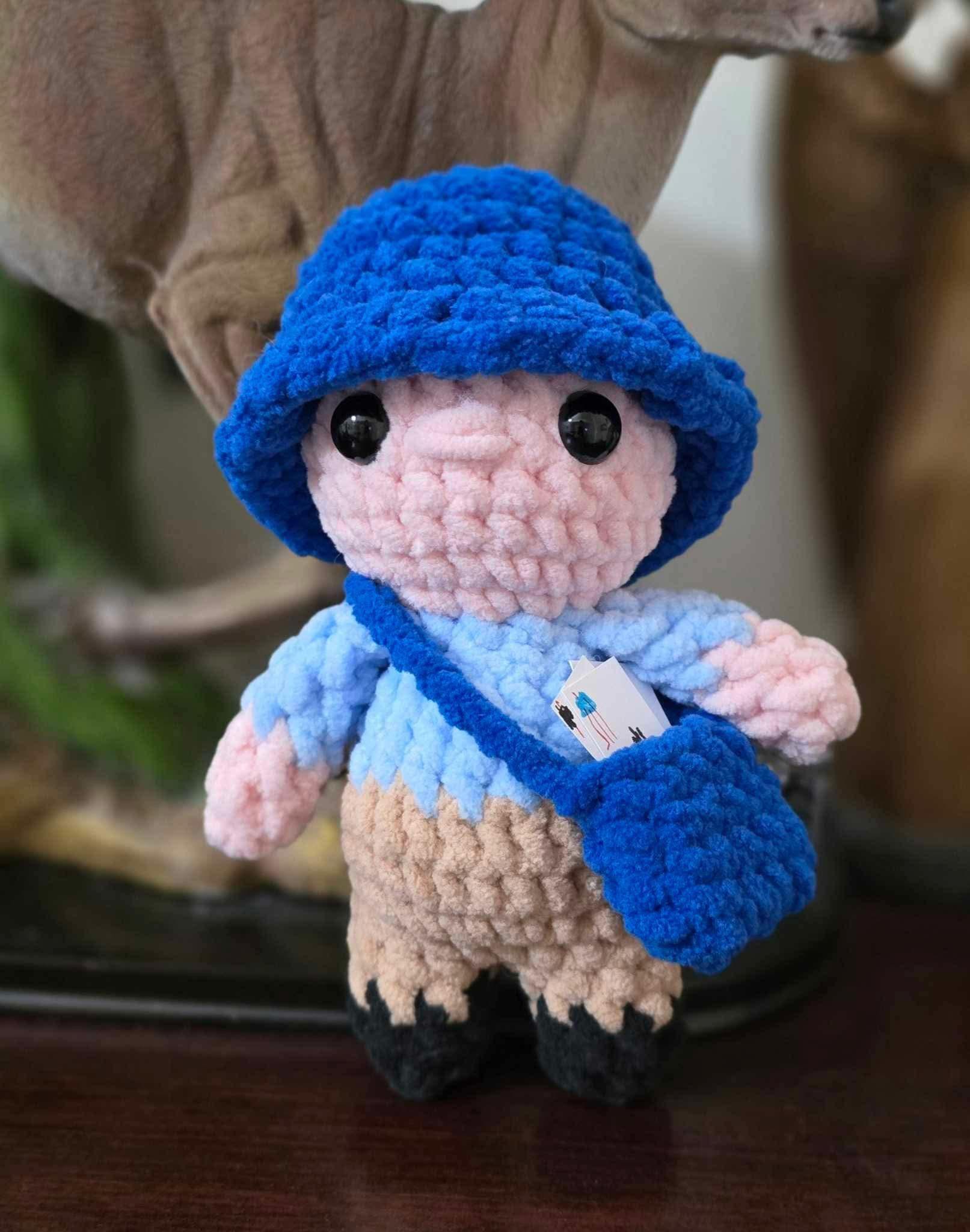 Crochet people, amigurumi mailman, crochet pattern, crochet mailman, crochet postman, plush crochet pattern thumbnail 2